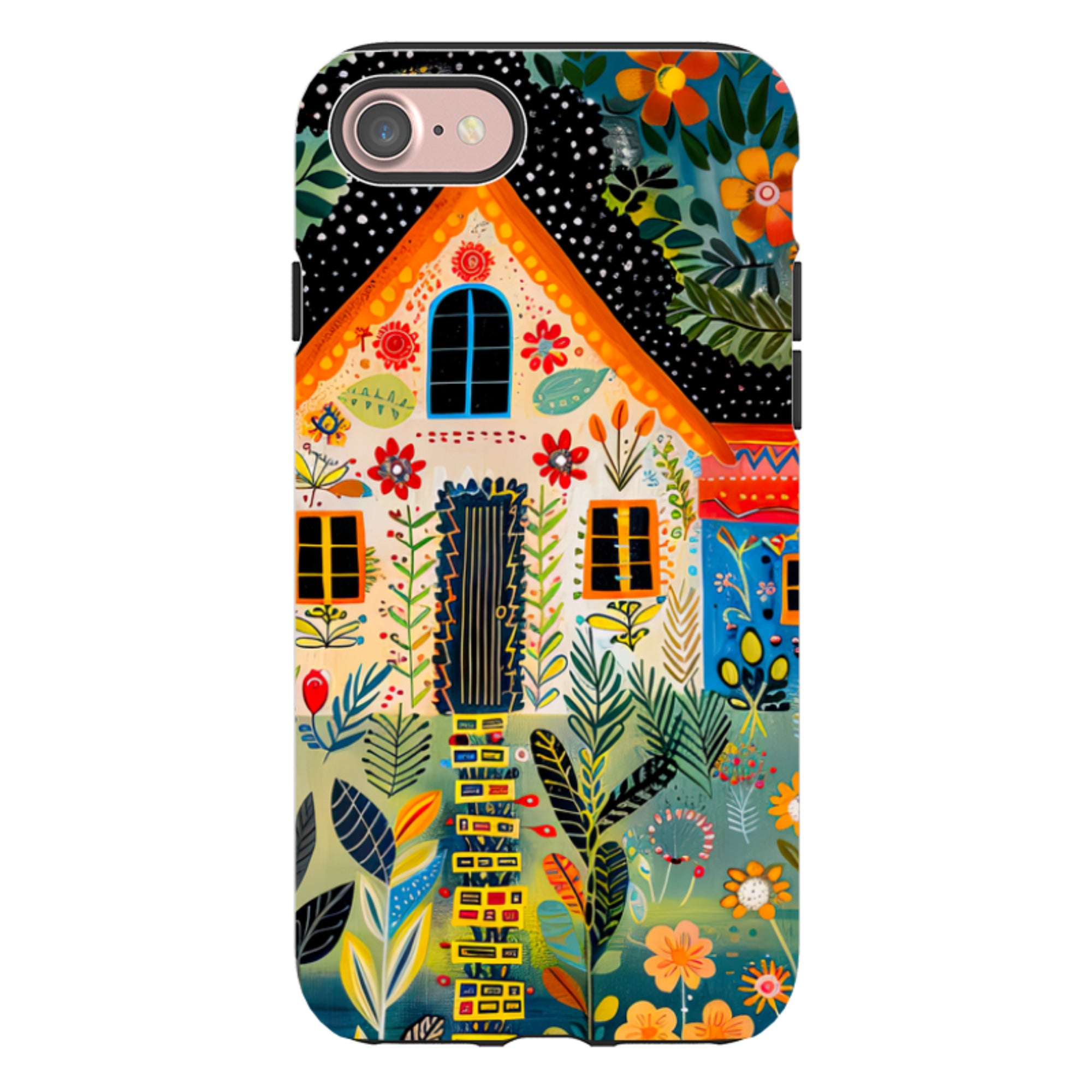 iPhone Case - Folk Art House II