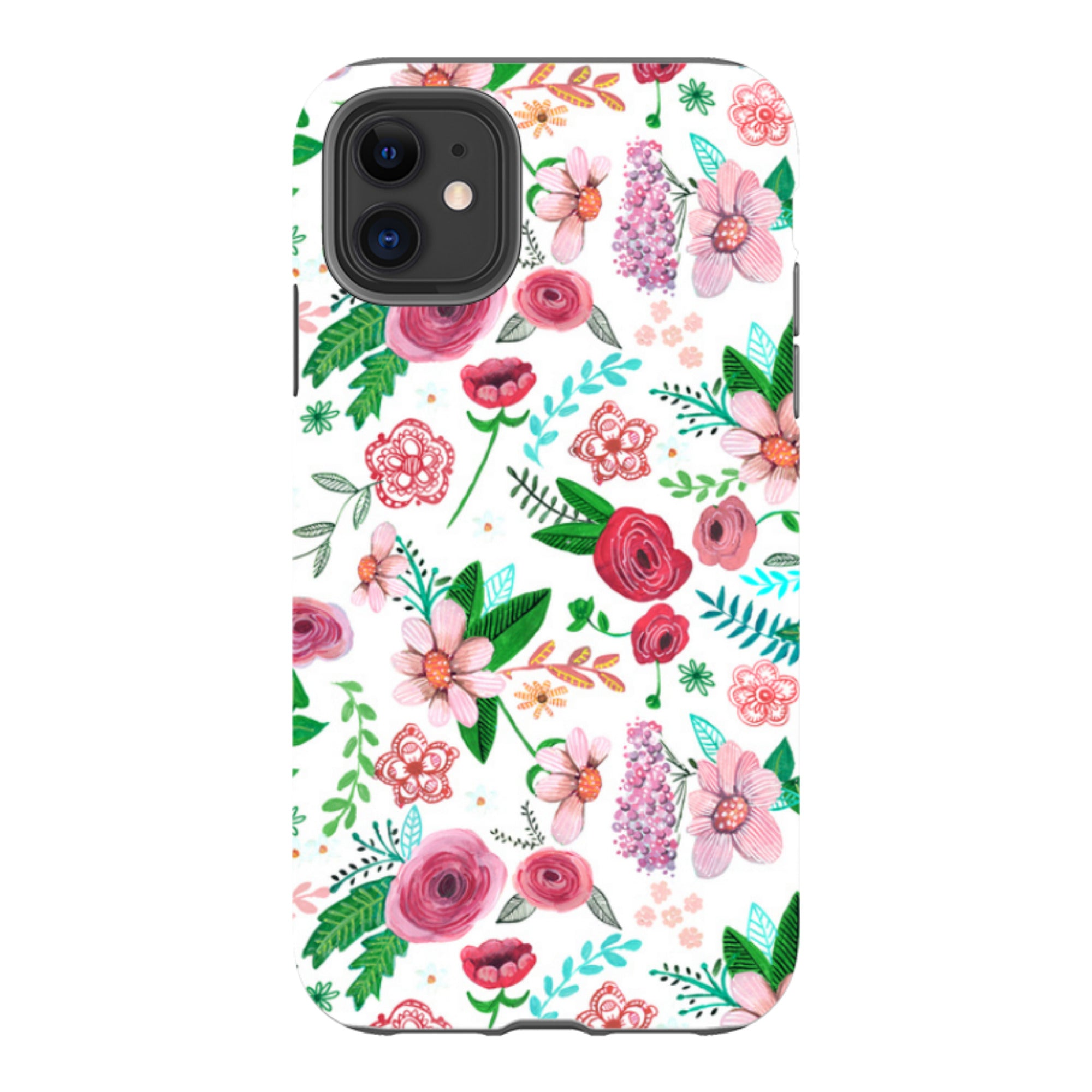 iPhone Tough Case - White Floral By Caroline Bonne Muller