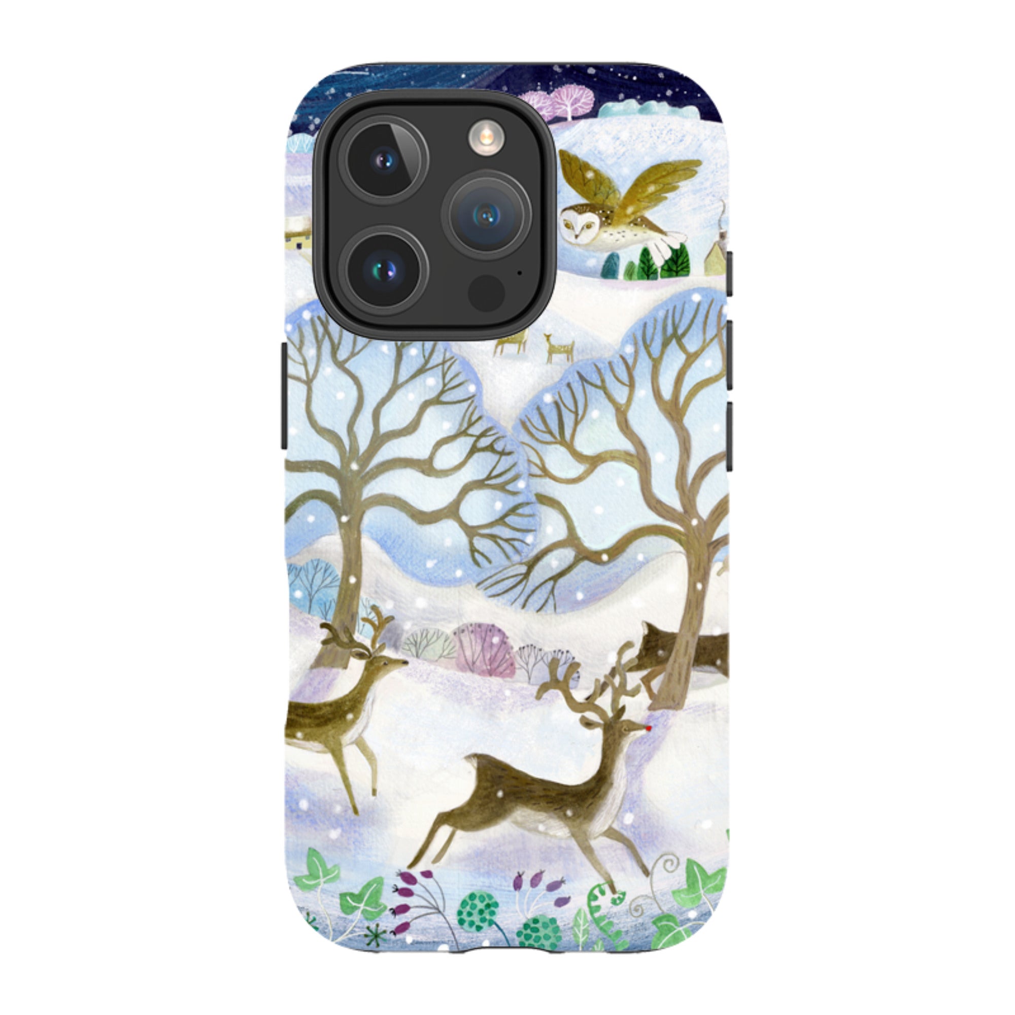 iPhone Tough Case - Winter Deer By Bex Parkin