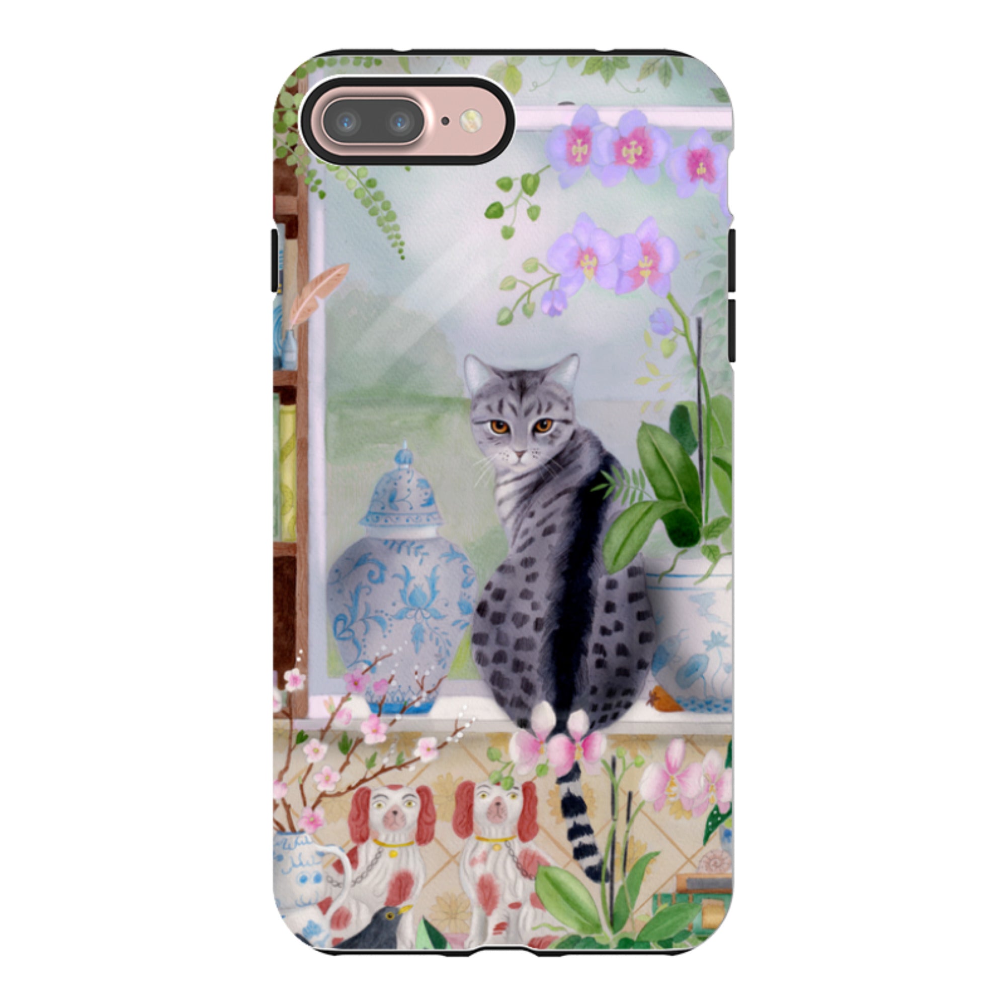 iPhone Tough Case - Cat In Window By Bex Parkin
