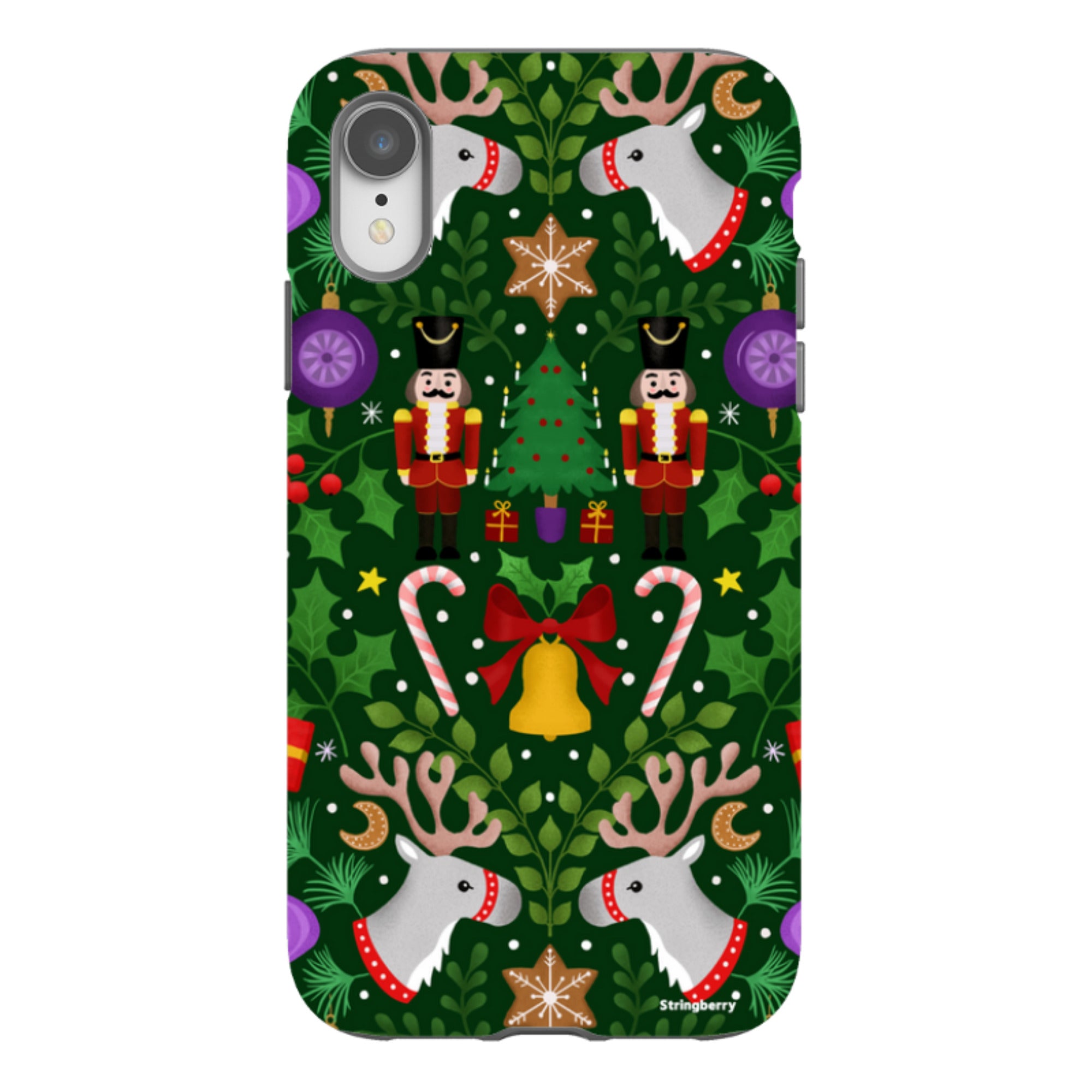 iPhone Tough Case - Xmas Pattern I By Bex Parkin