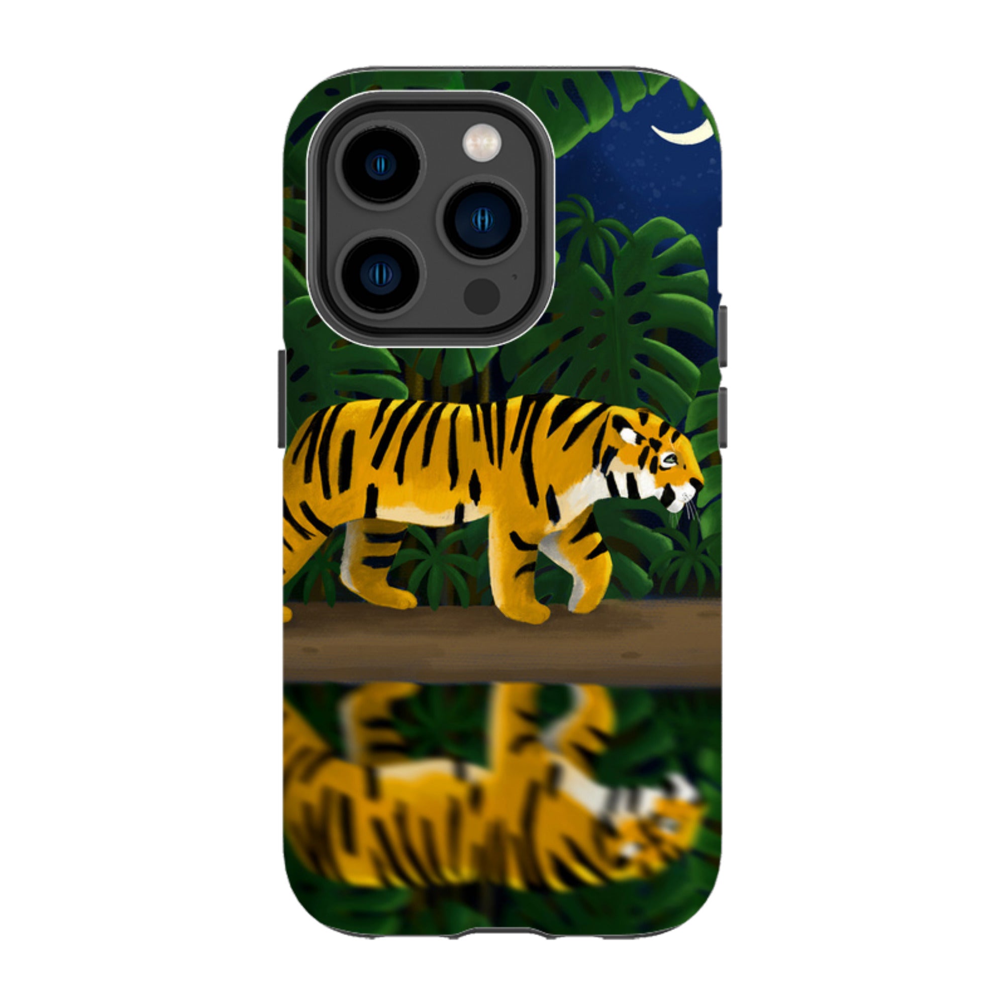 iPhone MagSafe Tough Case - Tiger Night By Bex Parkin