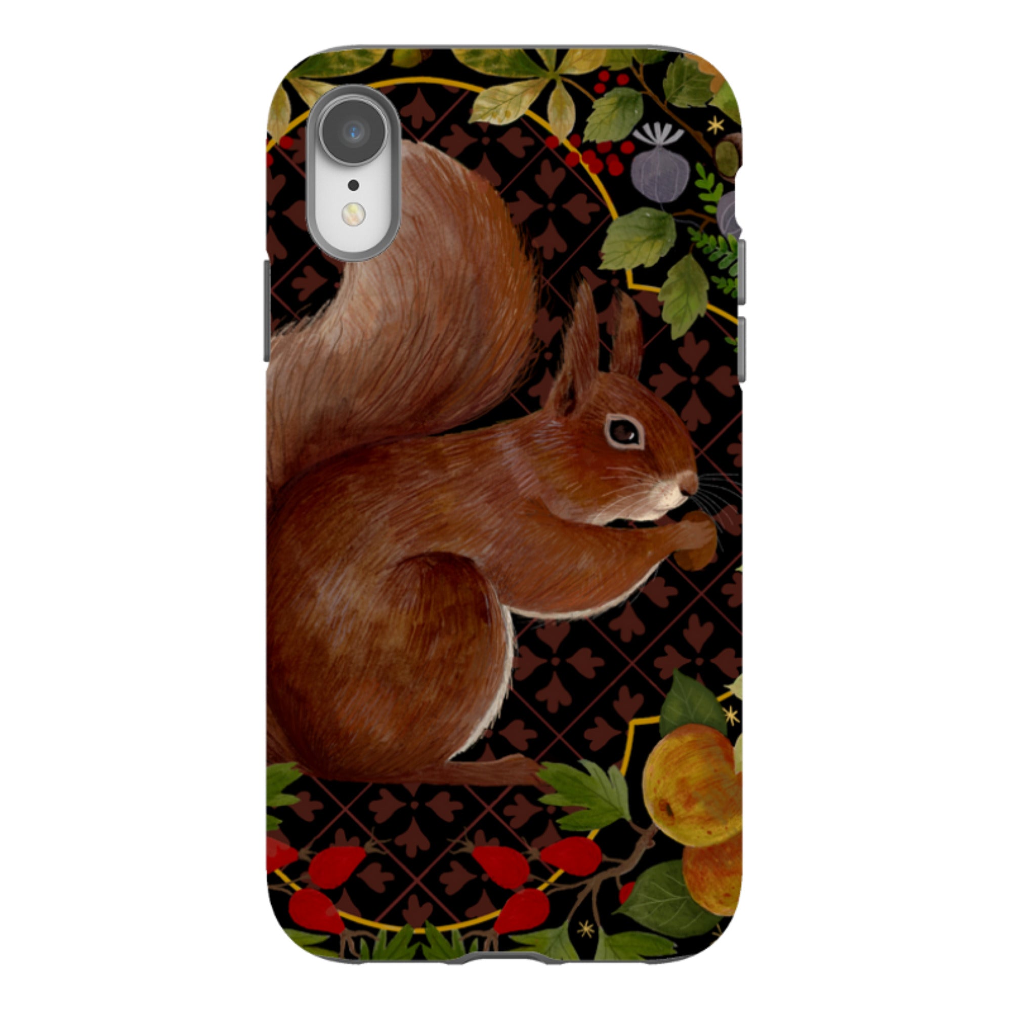 iPhone Tough Case - Squirrel Border By Bex Parkin