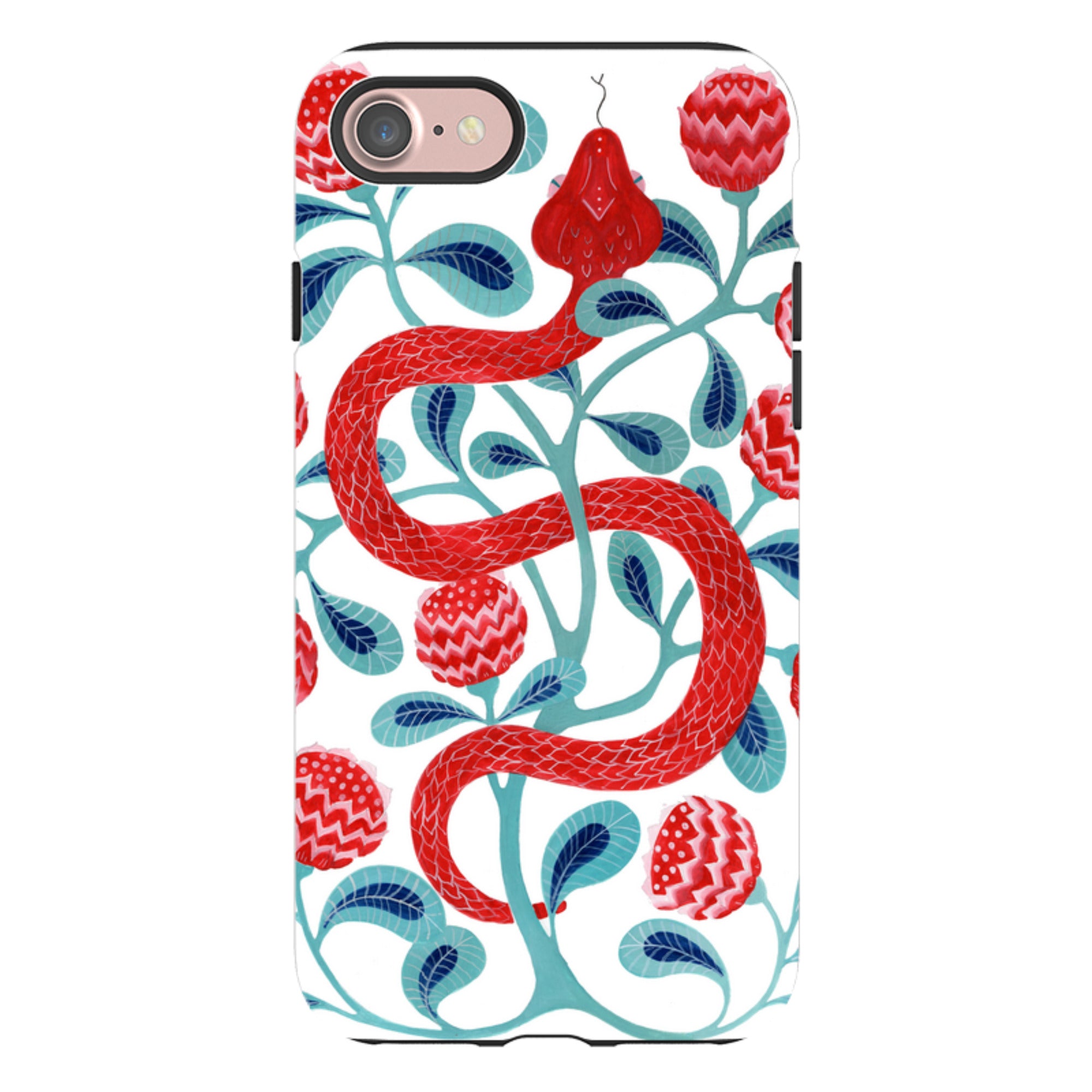 iPhone Tough Case - Redsnake By Bex Parkin