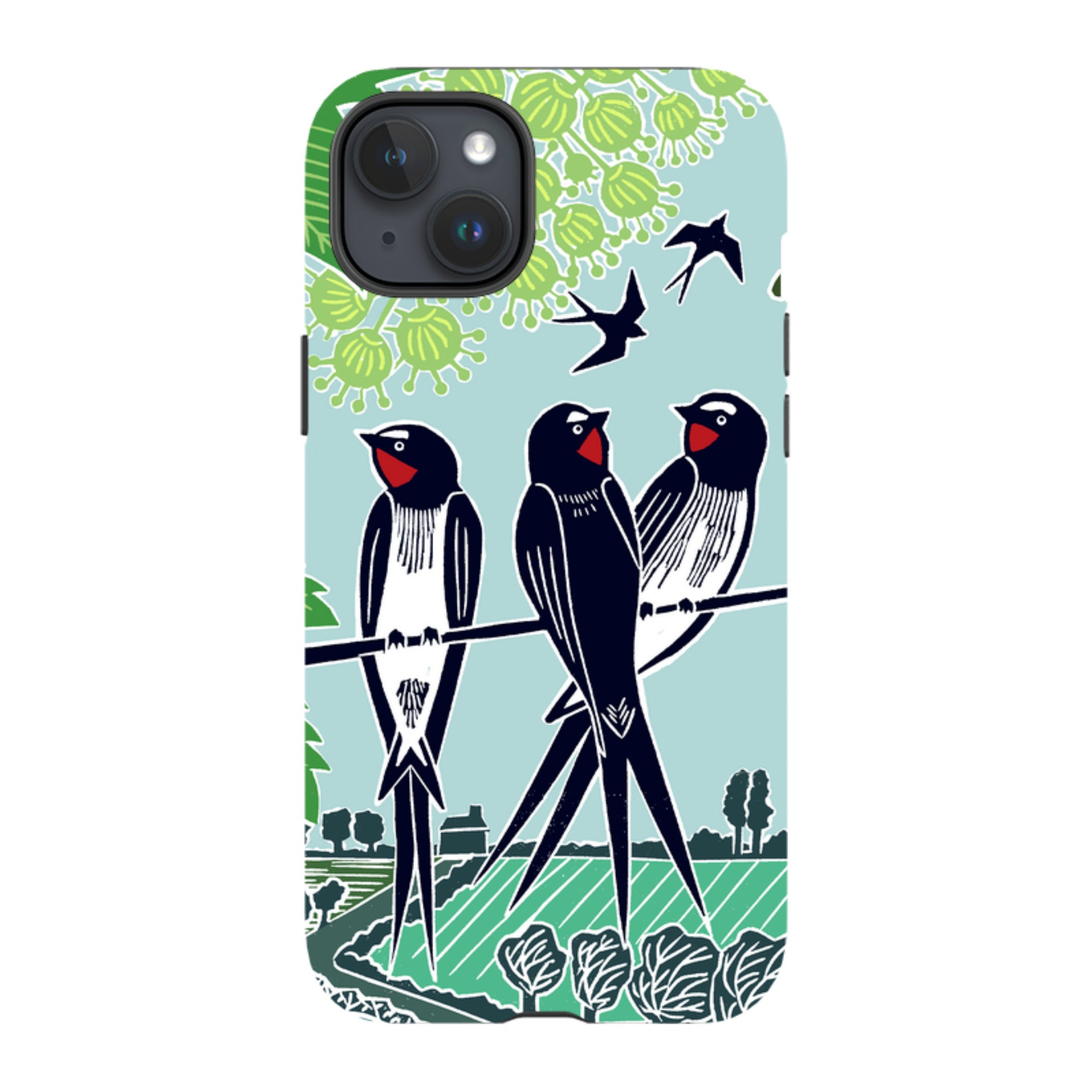 iPhone Tough Case - Swallows By Kate Heiss