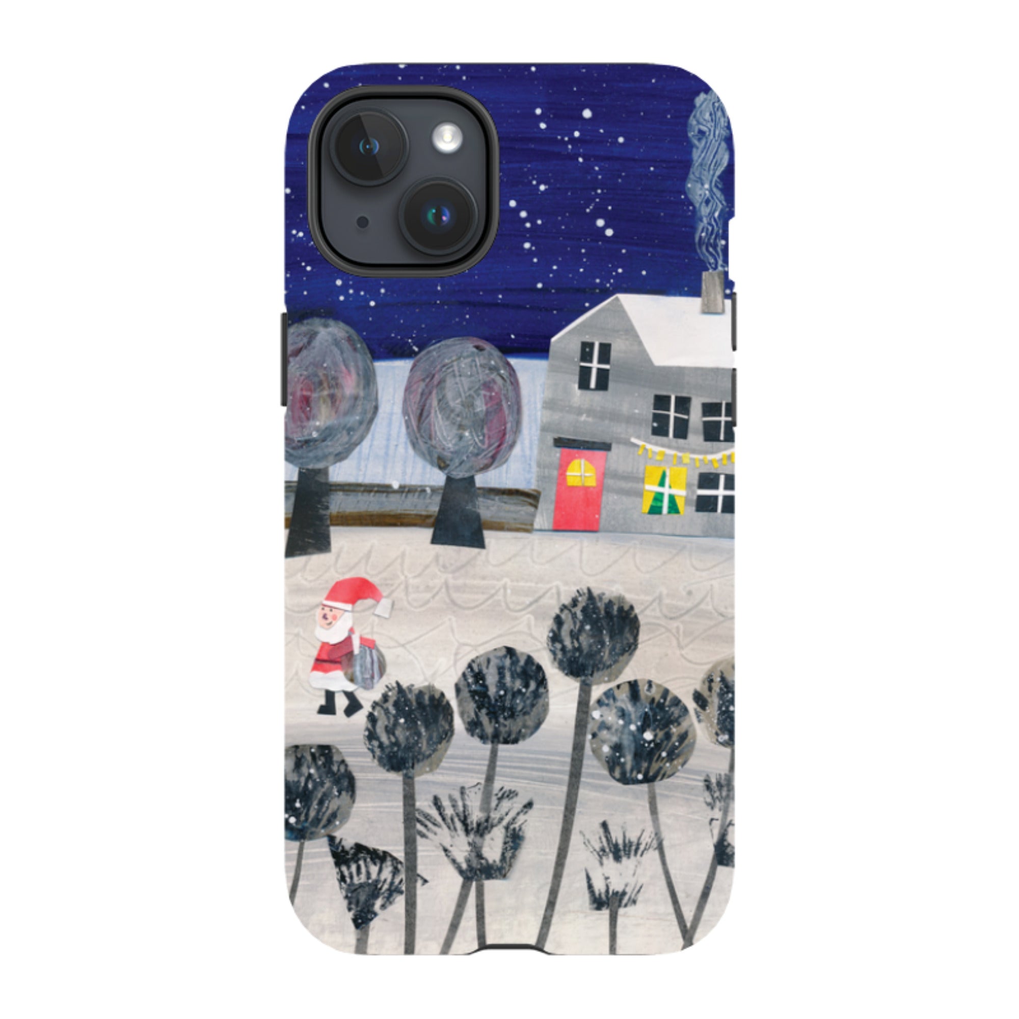 iPhone Tough Case - Santa By Tracey English