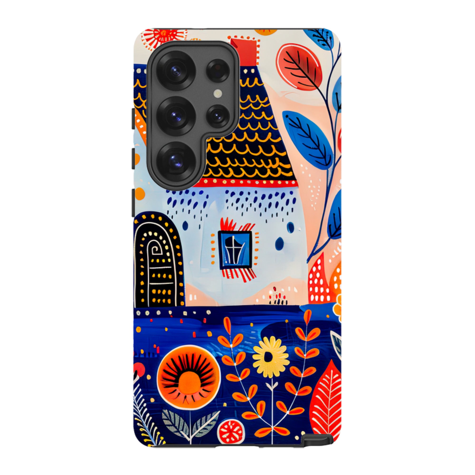 Samsung Tough Case - Folk Art House VIII