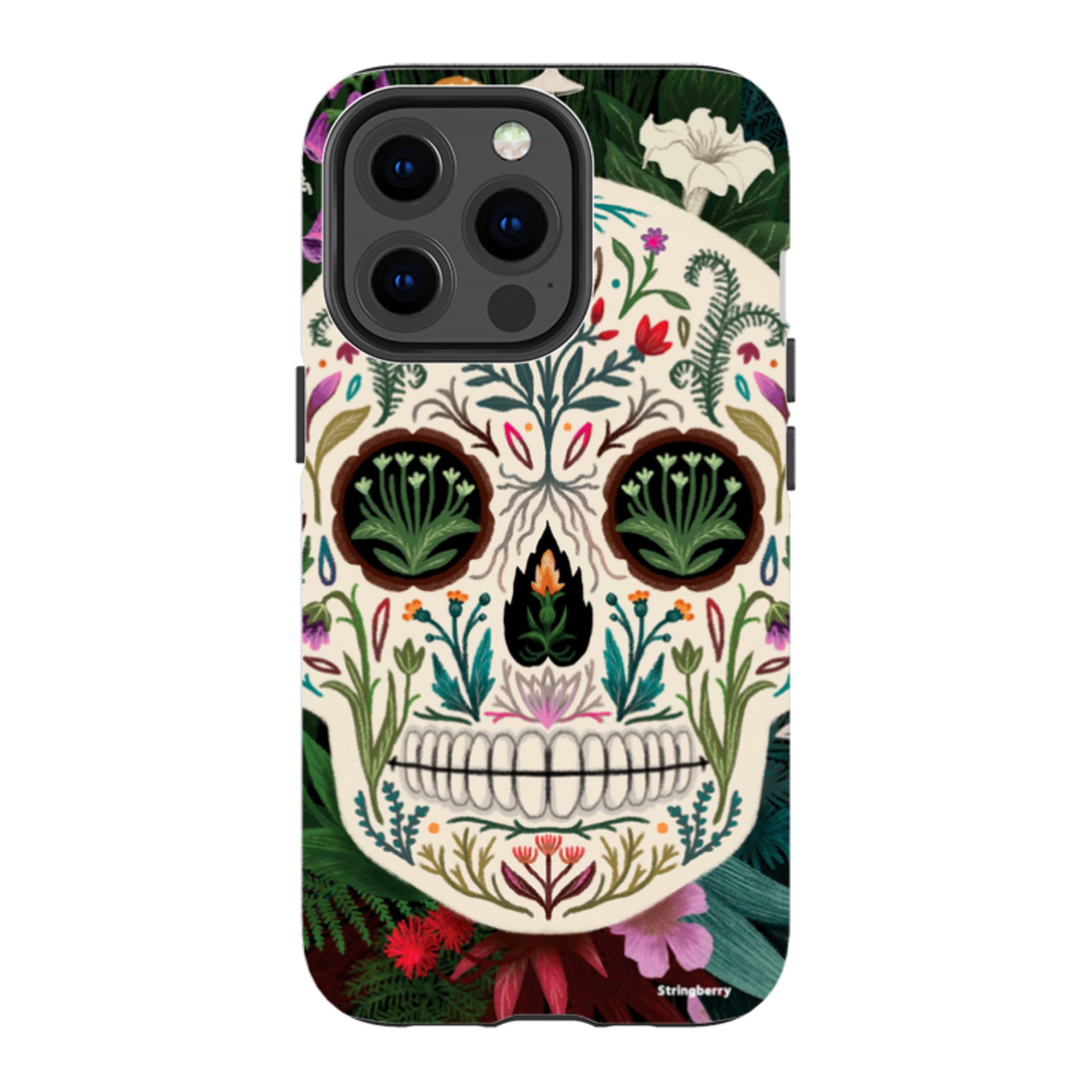iPhone MagSafe Tough Case -  Poison Sugar Skull By Anna Stead