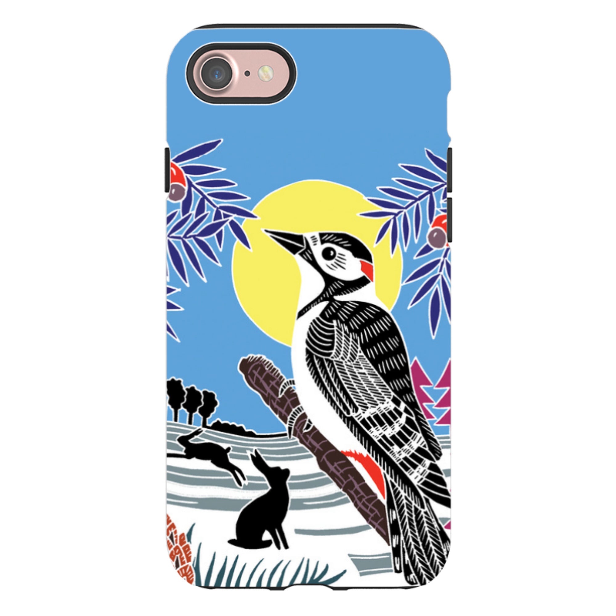 iPhone Tough Case - Woodpecker Yellow By Kate Heiss