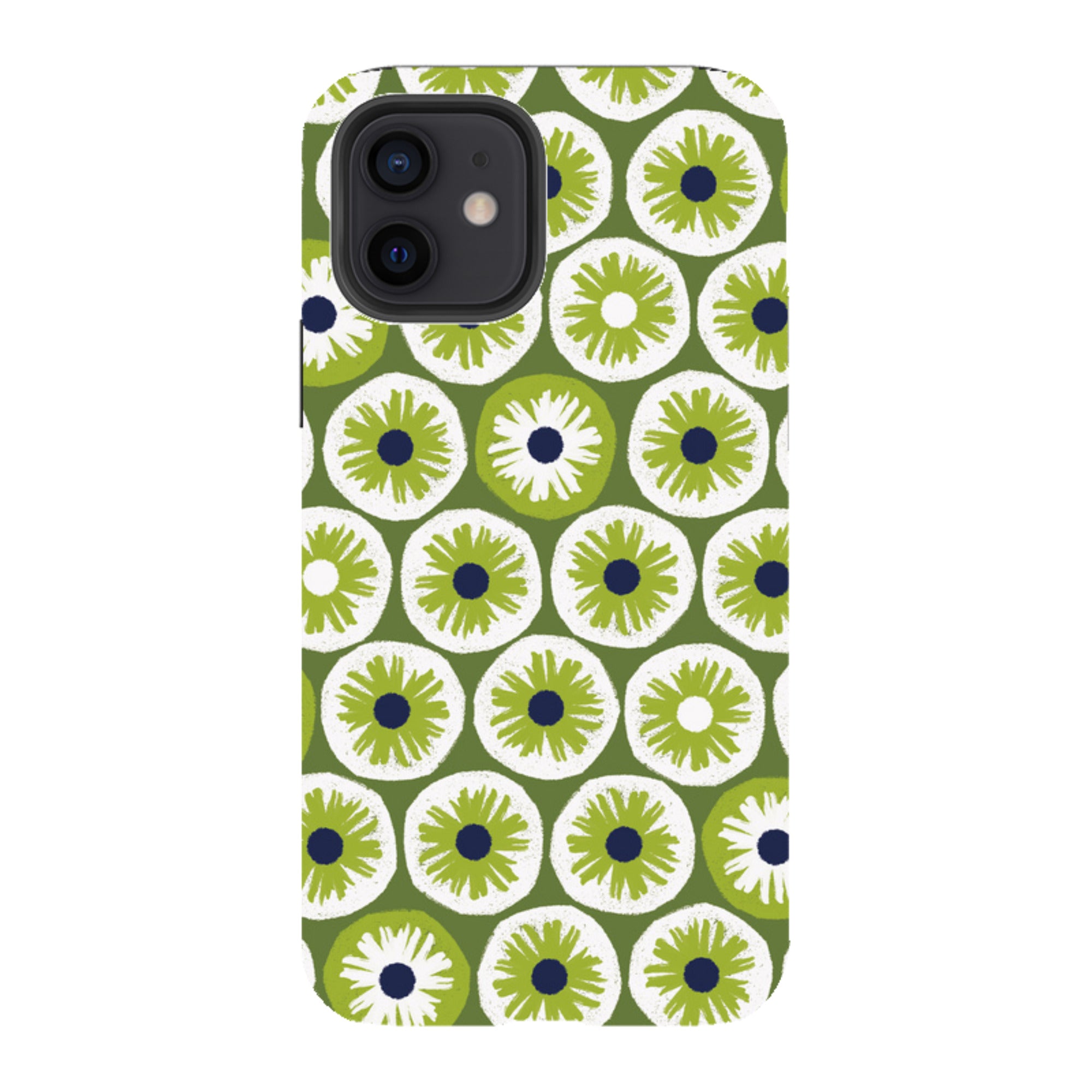 iPhone Tough Case - Penny Flowers Green By Ali Brookes
