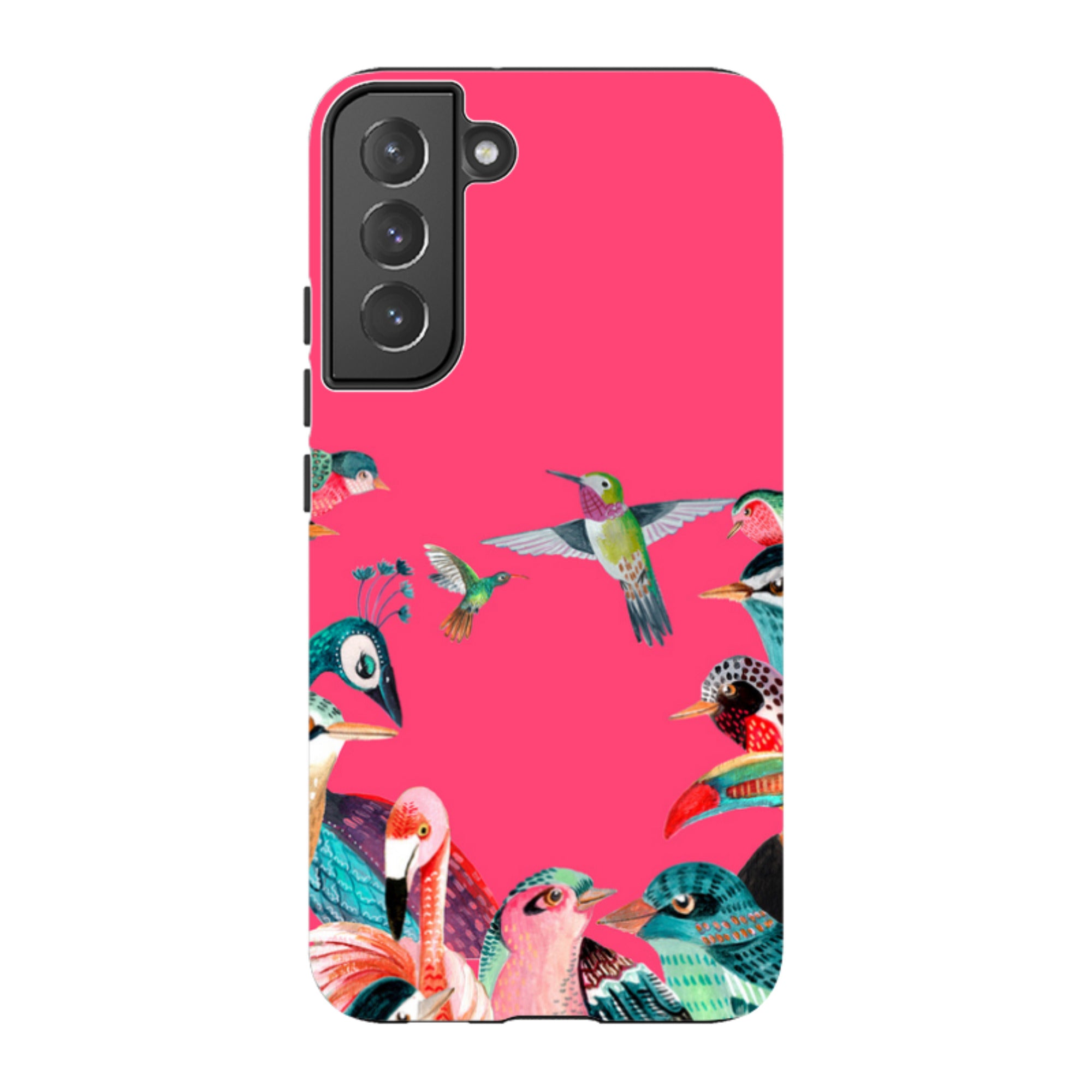 Samsung Tough Case - Pink Birds By Caroline Bonne Muller