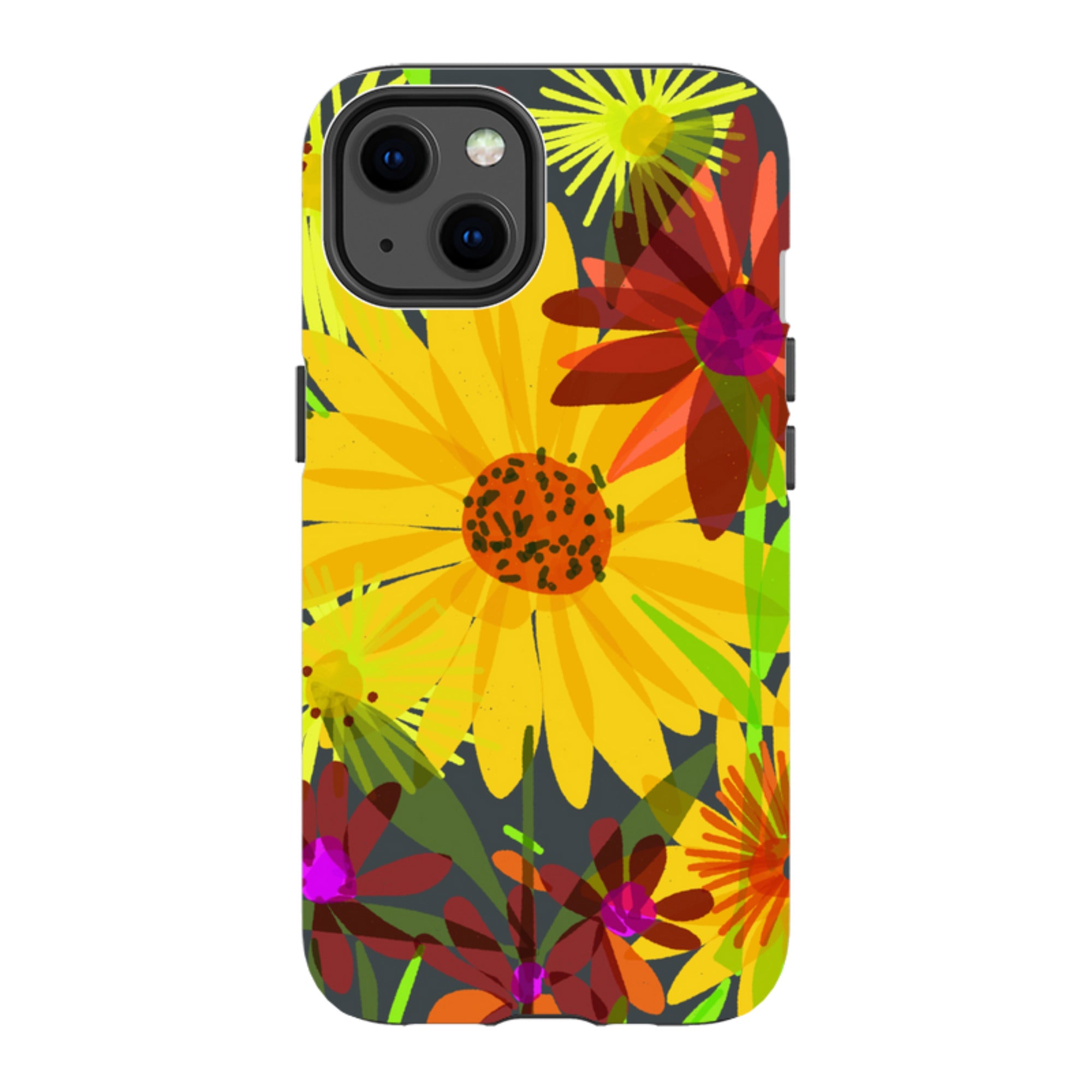 iPhone Tough Case - Sunflowers By Sarah Campbell