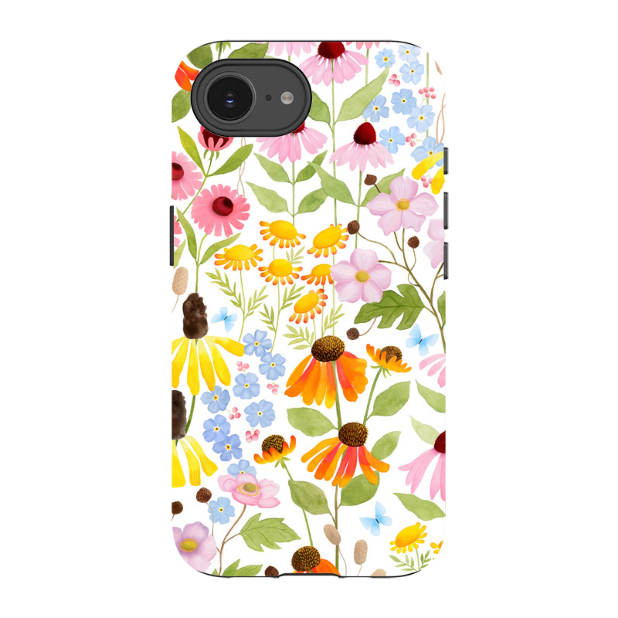 iPhone Tough Case - Wildflower Pattern By Bex Parkin