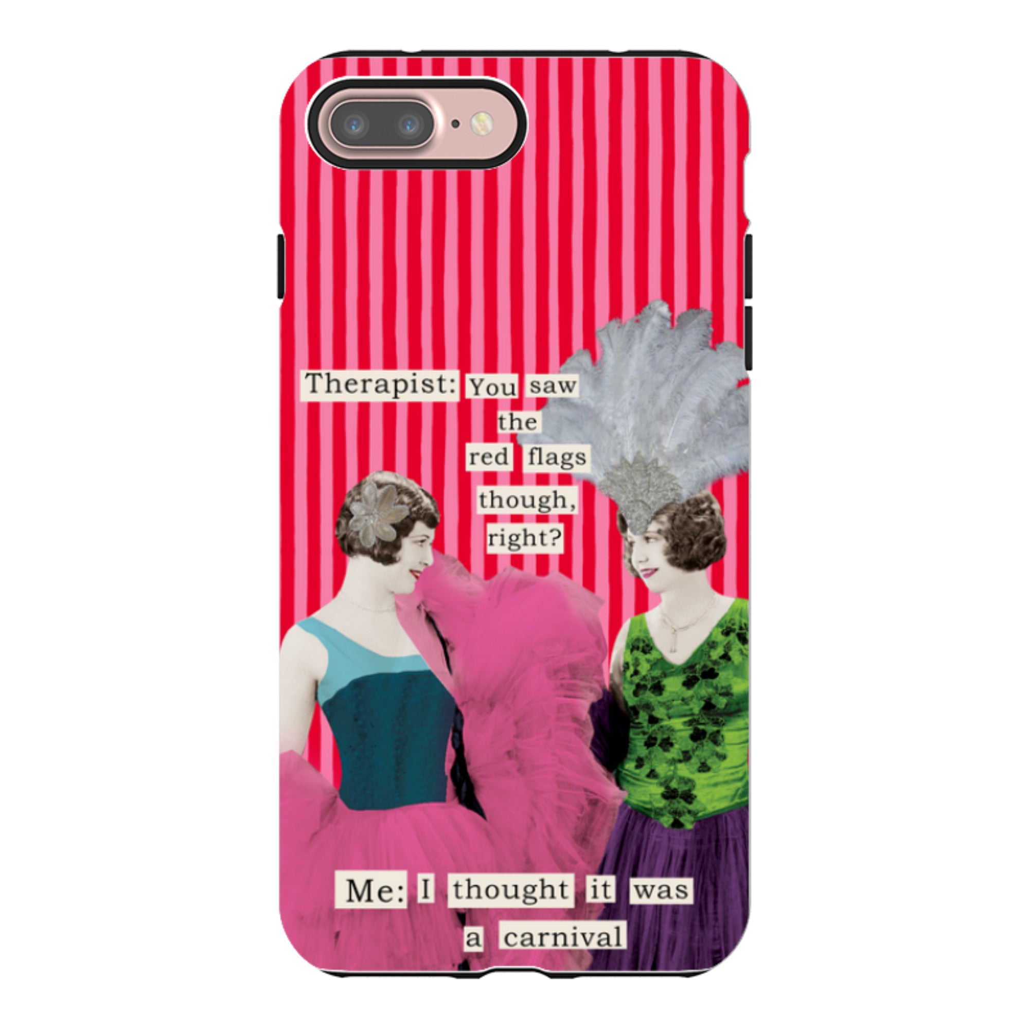 iPhone Tough Case - Therapist Red Flag By Clare Jordan