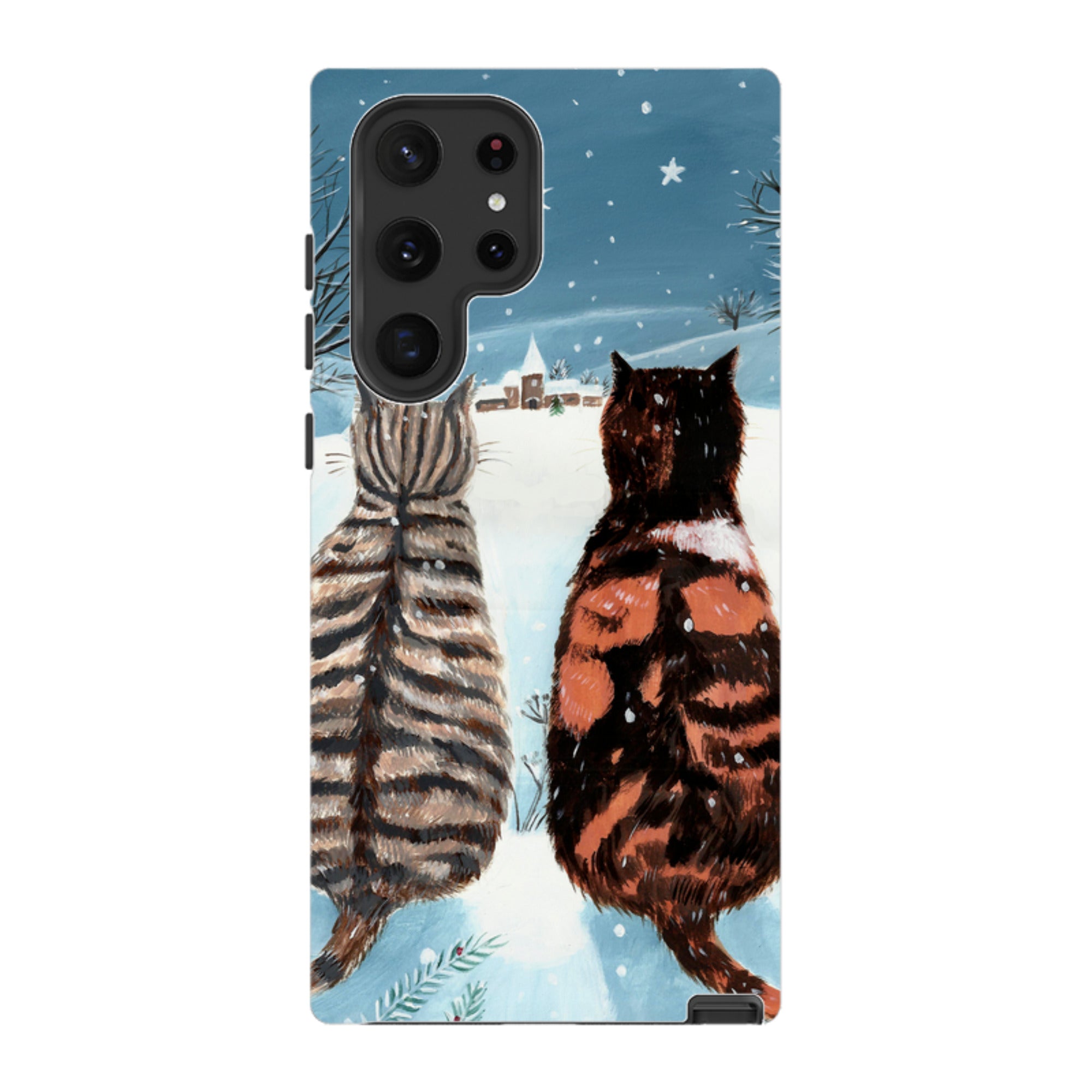 Samsung Tough Case - Cat Xmas By Mary Stubberfield