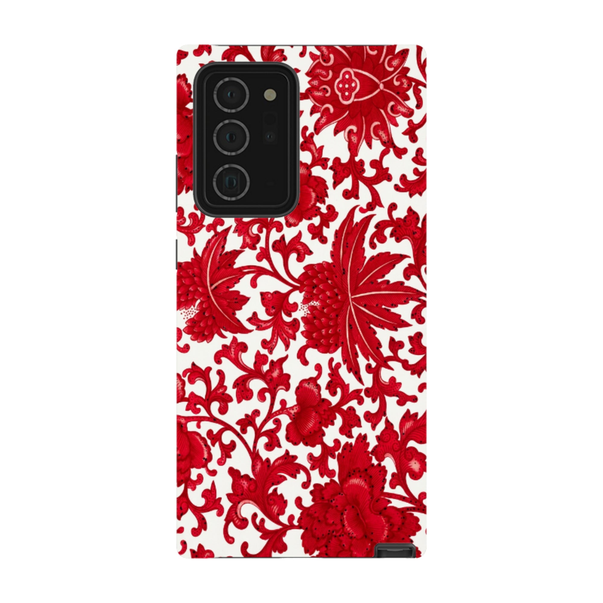 Samsung Tough Case - Red Chinoiserie Floral