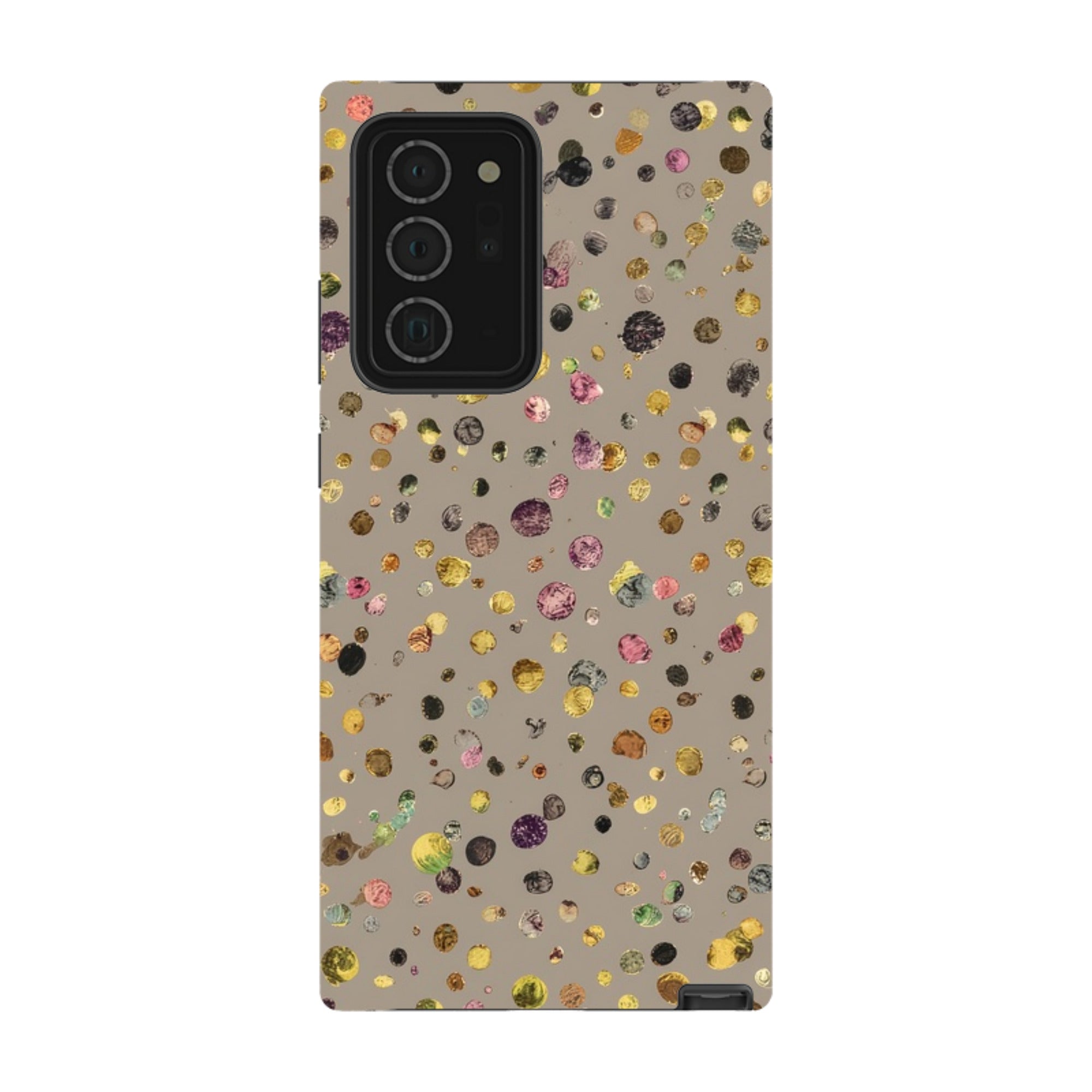 Samsung Tough  Case - Grey Polka