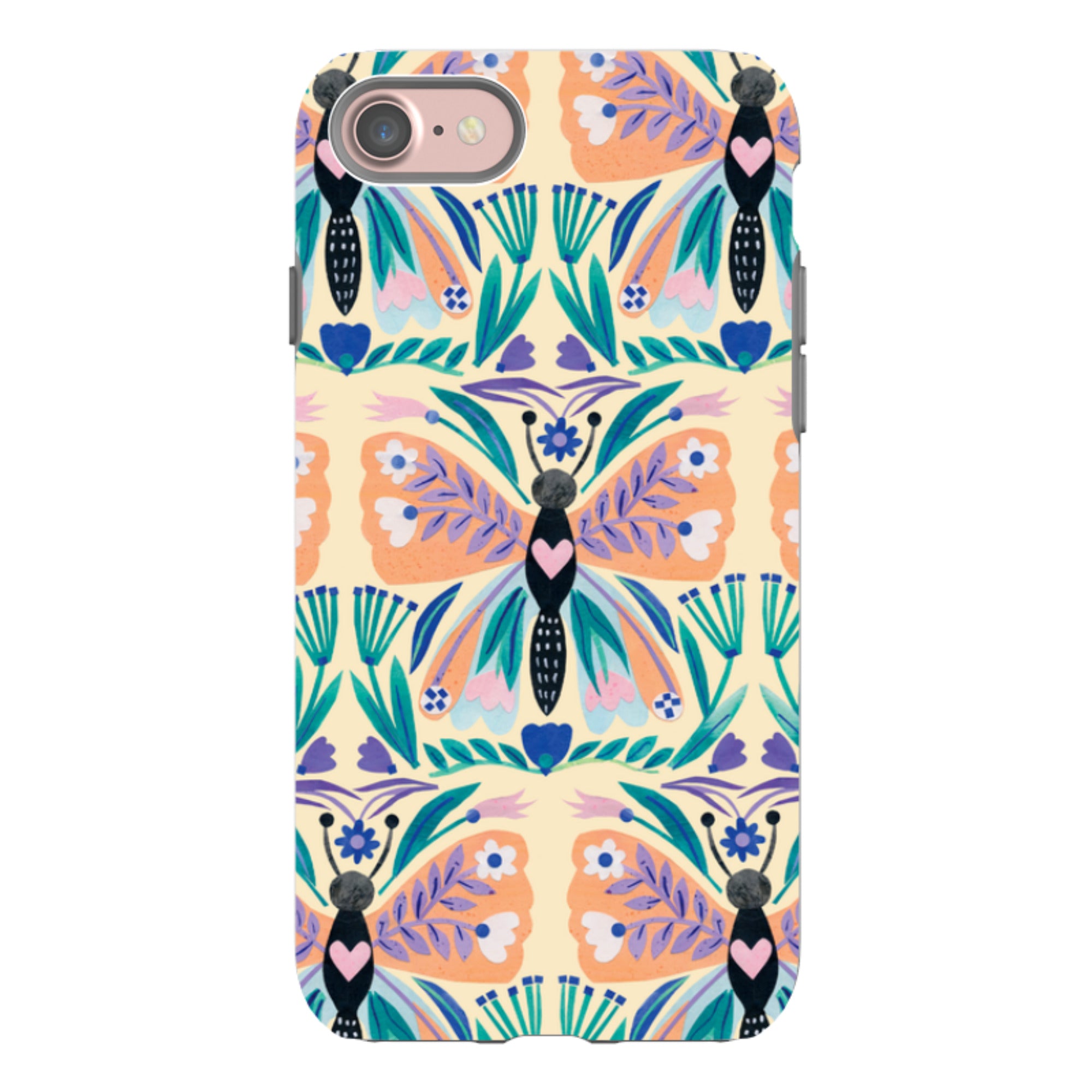 iPhone Tough Case - All Over Butterfly By Tracey English
