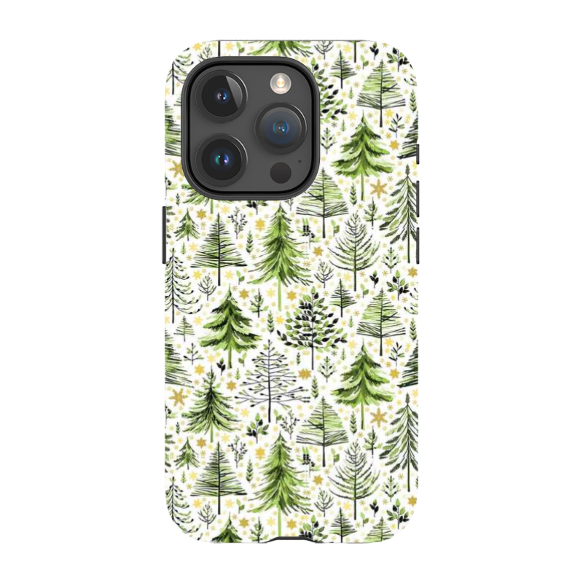 iPhone MagSafe Tough Case -  Green Xmas Trees By Elisabeth Haager