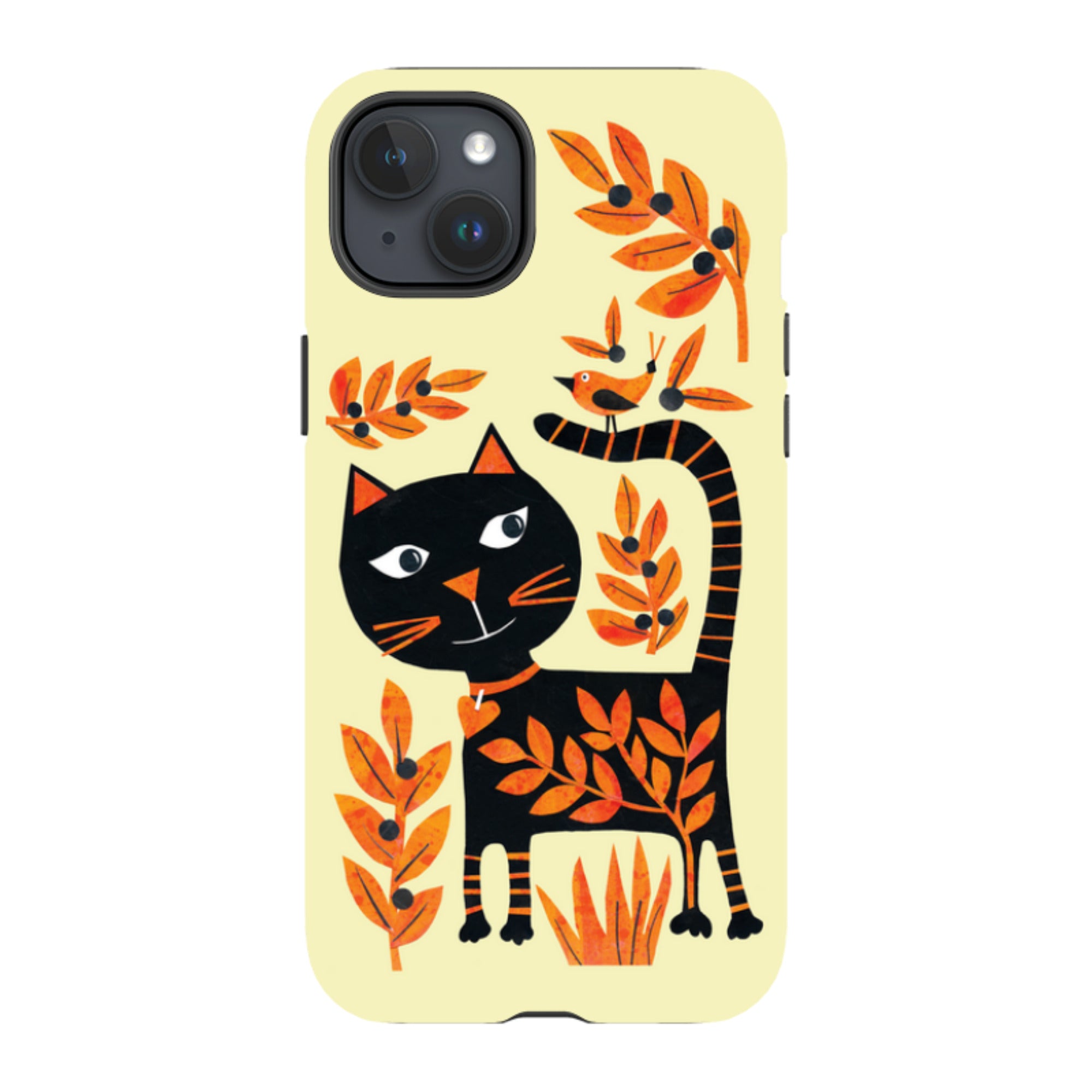 iPhone MagSafe Tough Case - Halloween Folk Cat By Tracey English