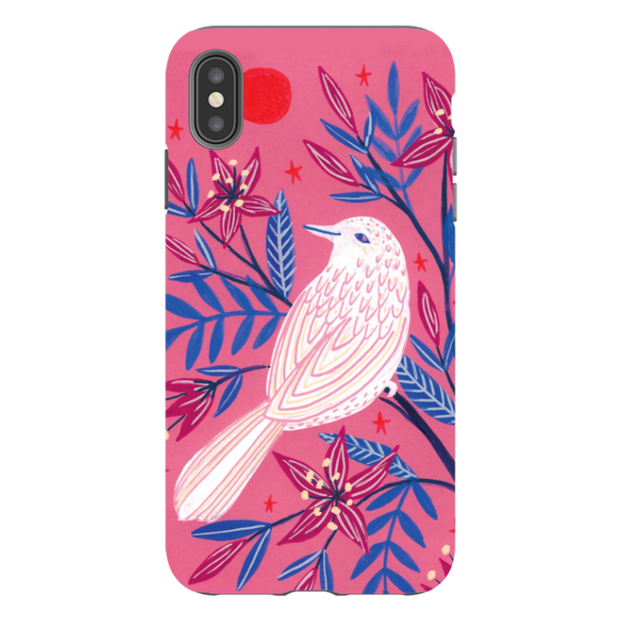 iPhone Tough Case - Pink Bird By Lee Foster Wilson
