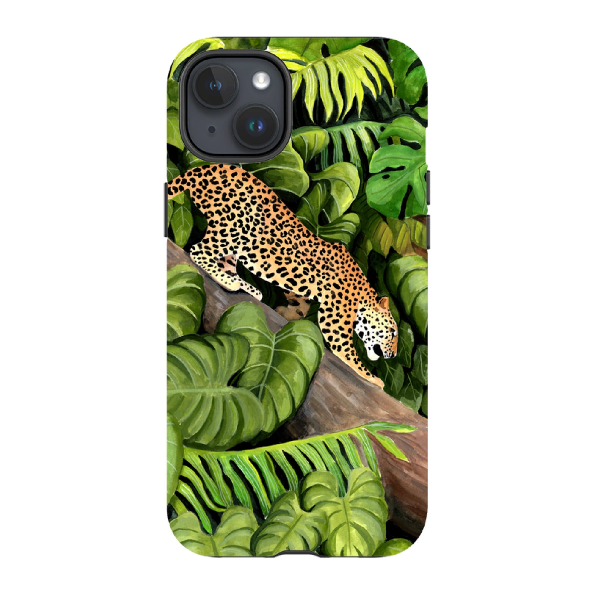 iPhone Tough Case - Leopard Poised By Bex Parkin
