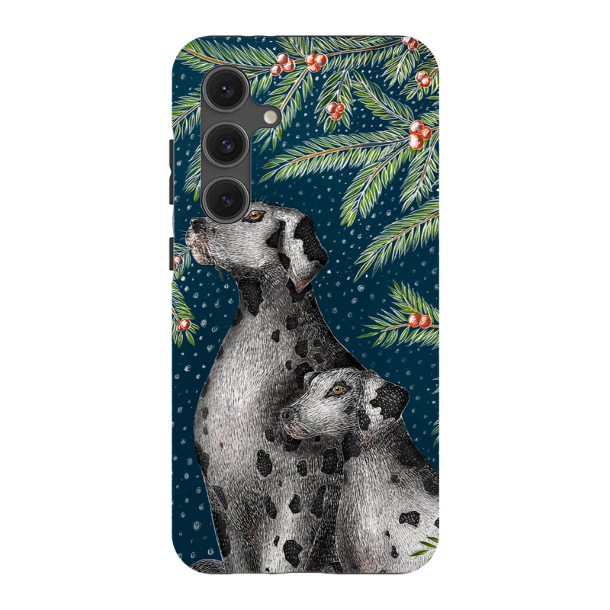 Samsung Tough Case - Christmas Dalmatians By Catherine Rowe