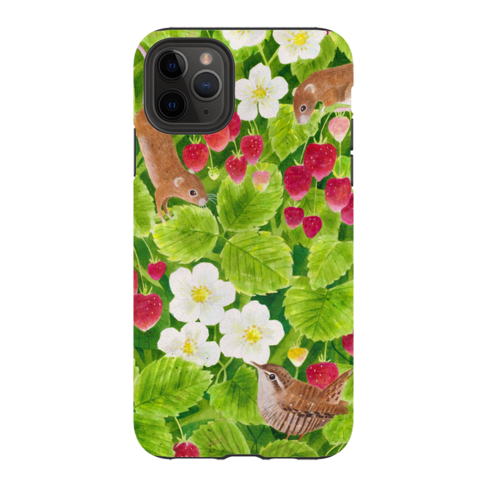 iPhone Tough Case - Strawberry Thieves By Bex Parkin