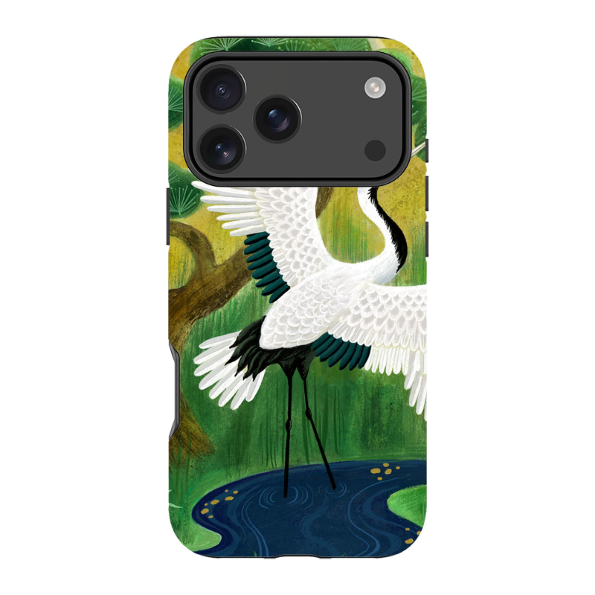 iPhone Tough Case - Crane By Bex Parkin