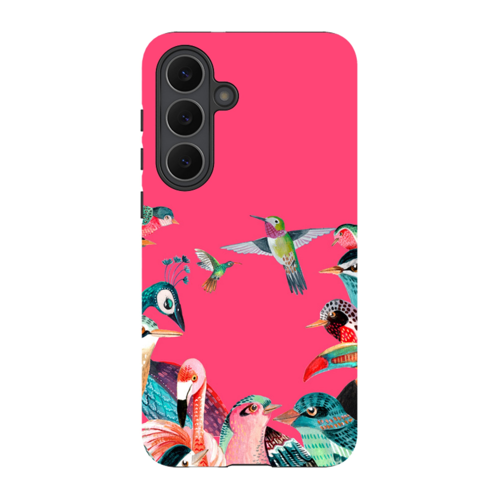 Samsung Tough Case - Pink Birds By Caroline Bonne Muller