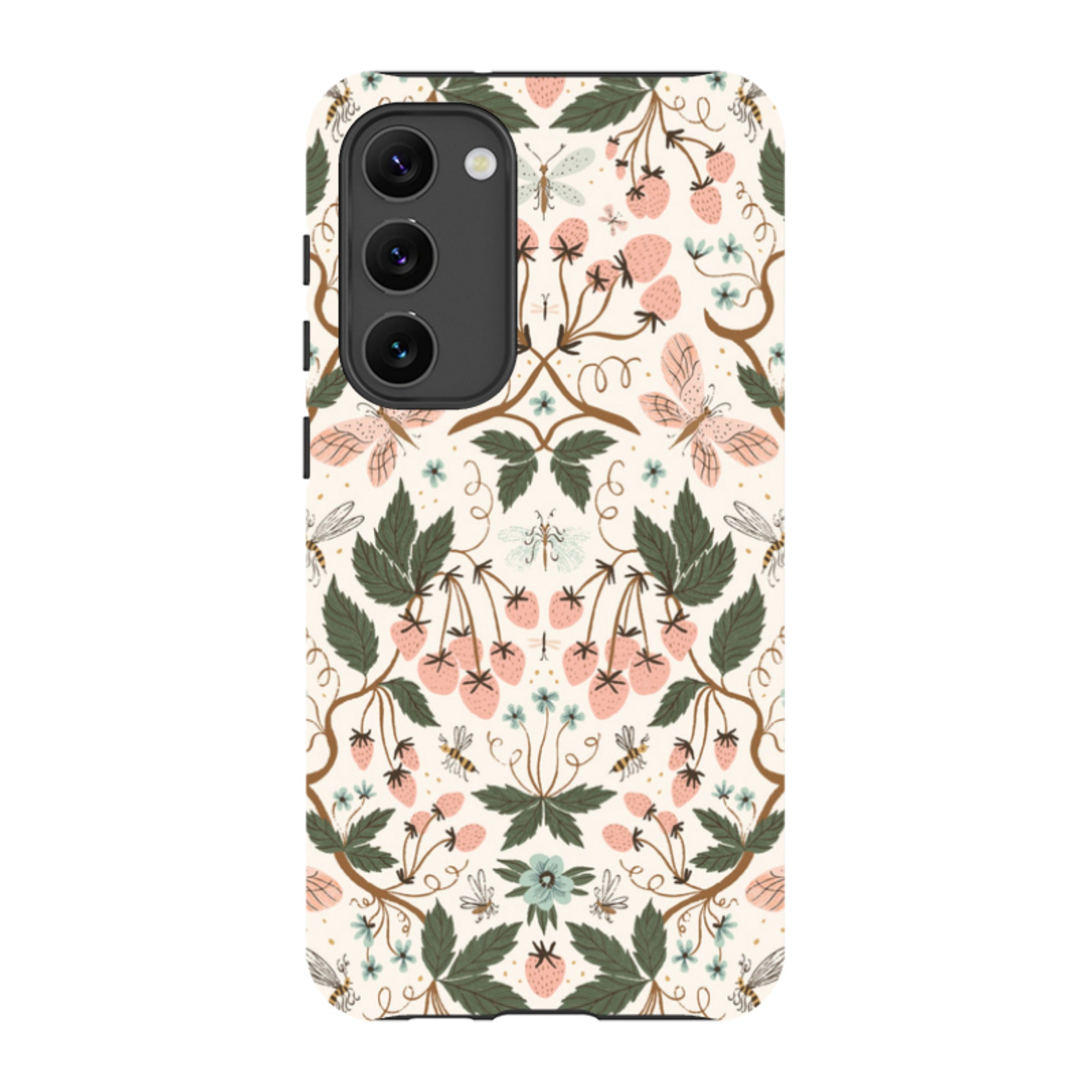 Samsung Tough Case - Bugs And Berries Pattern By Meghann Rader