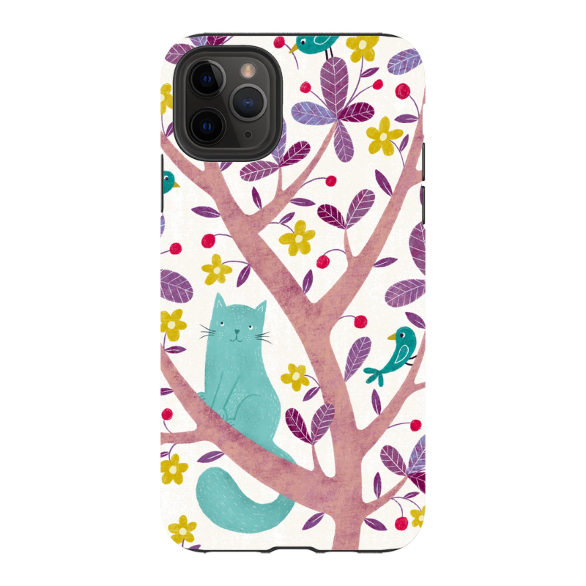 iPhone Tough Case - Cat And Bird By Suzy Taylor
