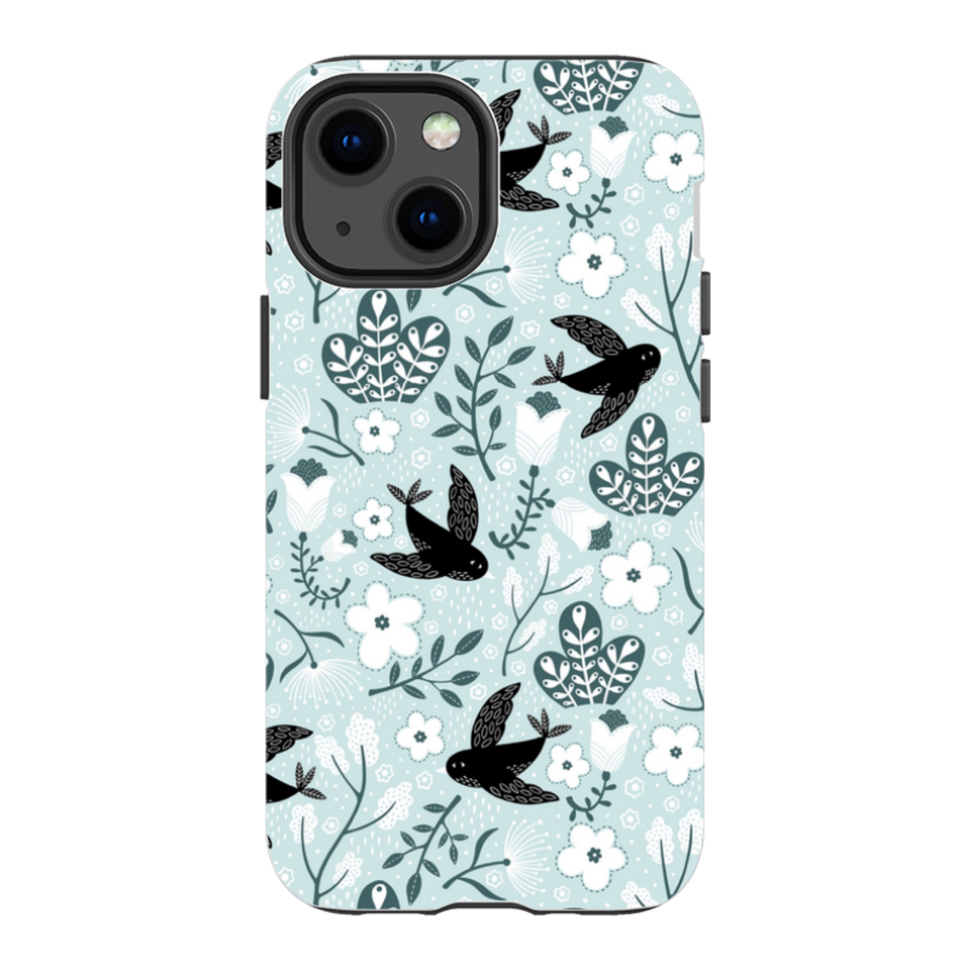 iPhone Tough Case - Black Birds By Suzy Taylor