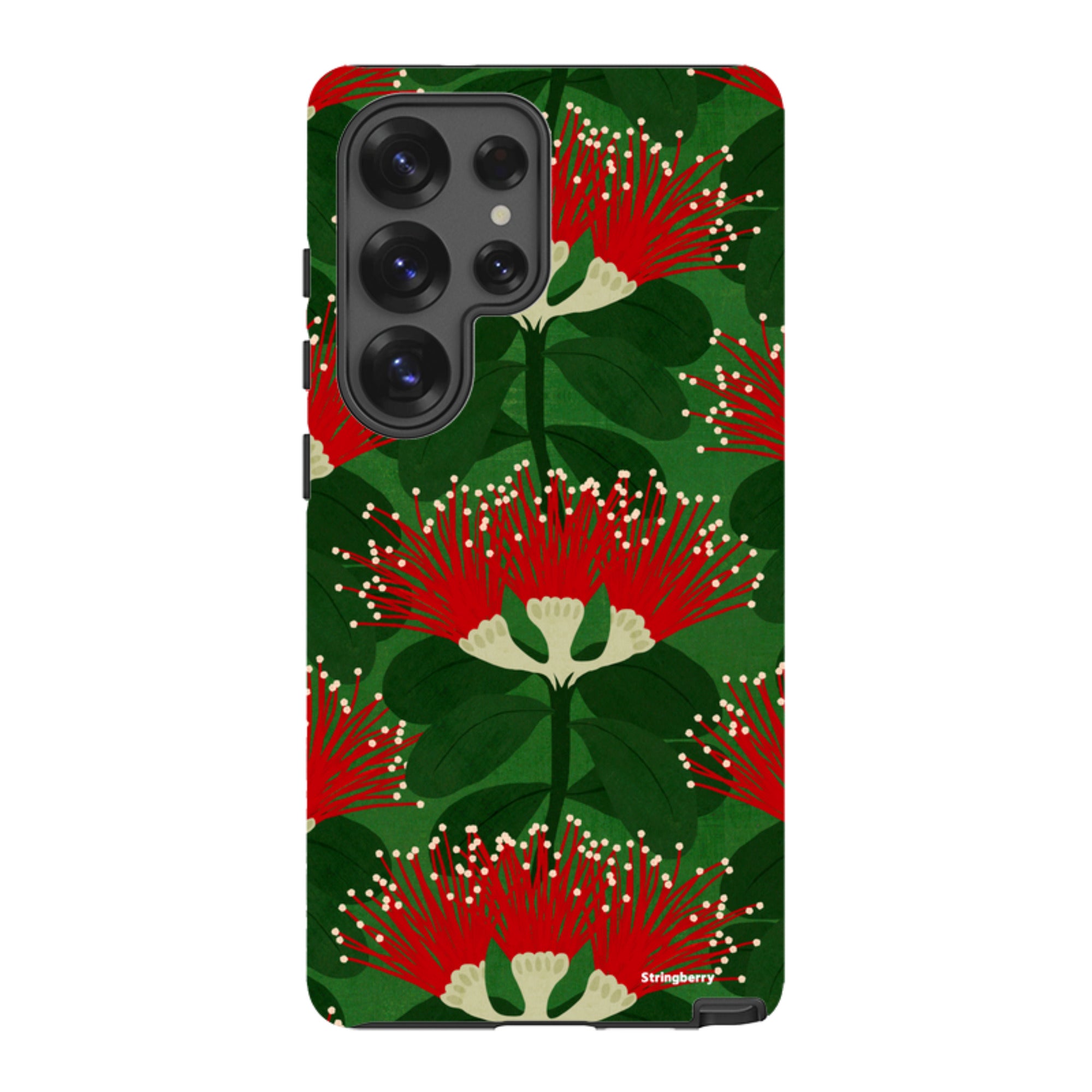 Samsung Tough Case - Pohutukawa Green And Red By Katherine Quinn
