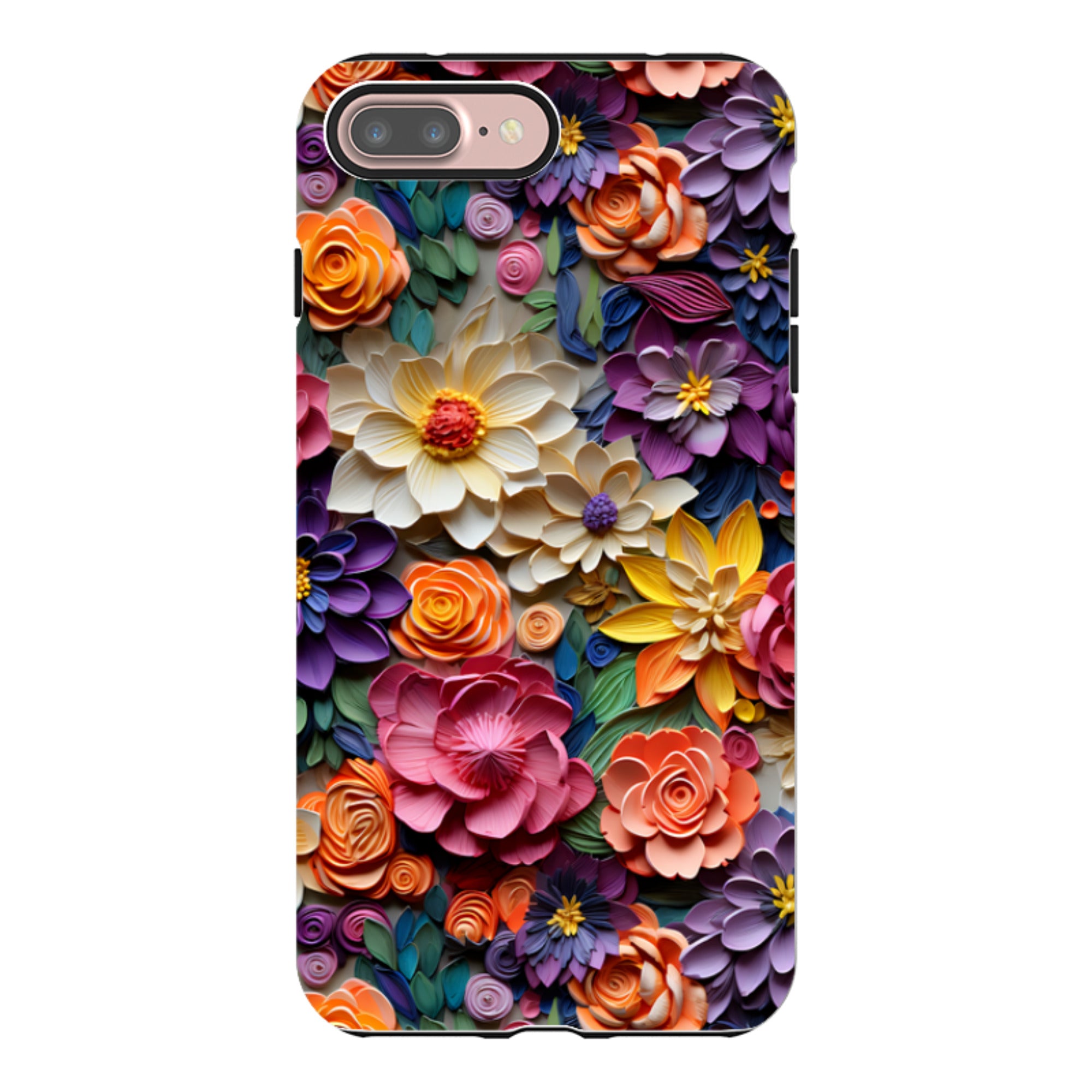 iPhone Tough Case -Violet Floral