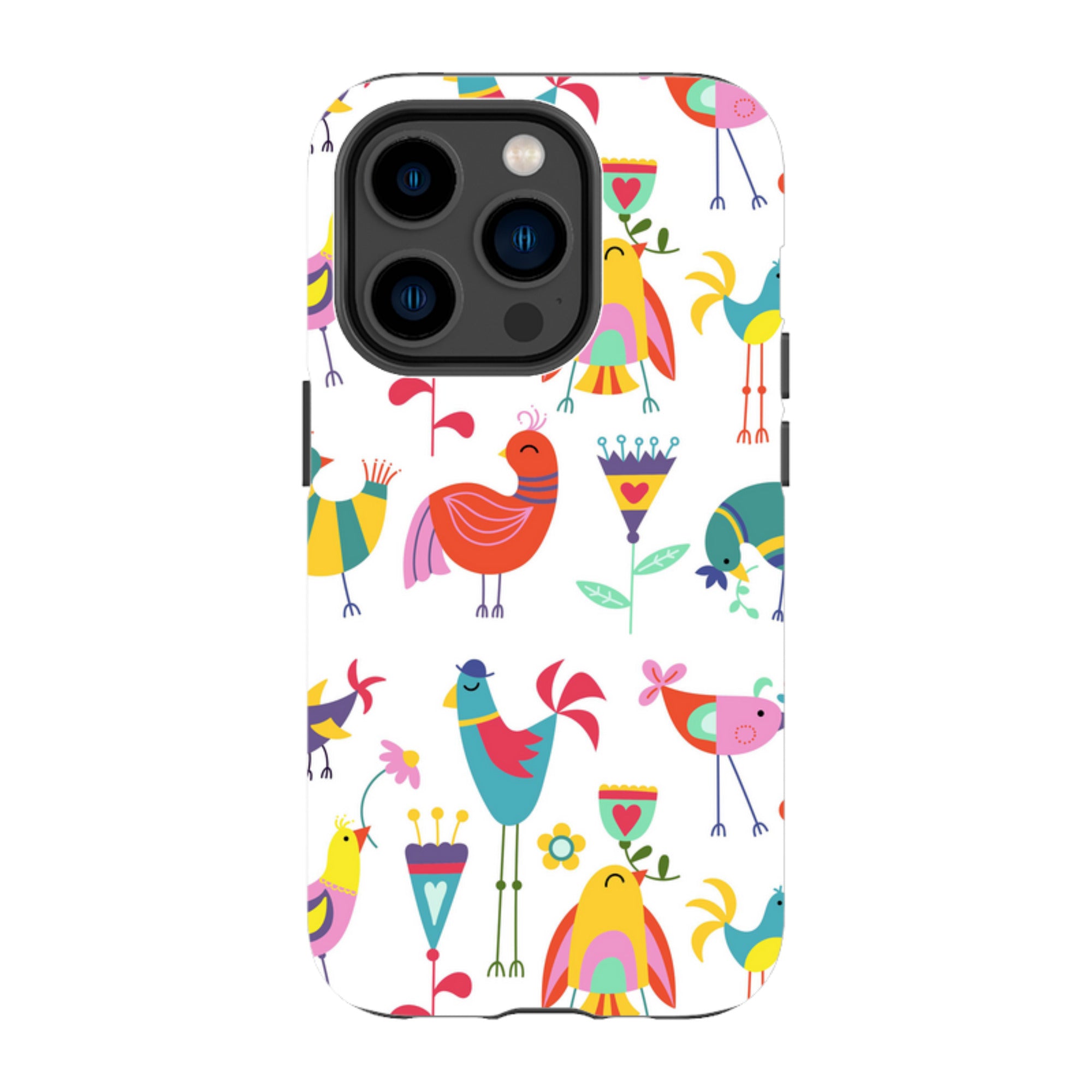 iPhone Tough Case - Folky Birds By Suzy Taylor
