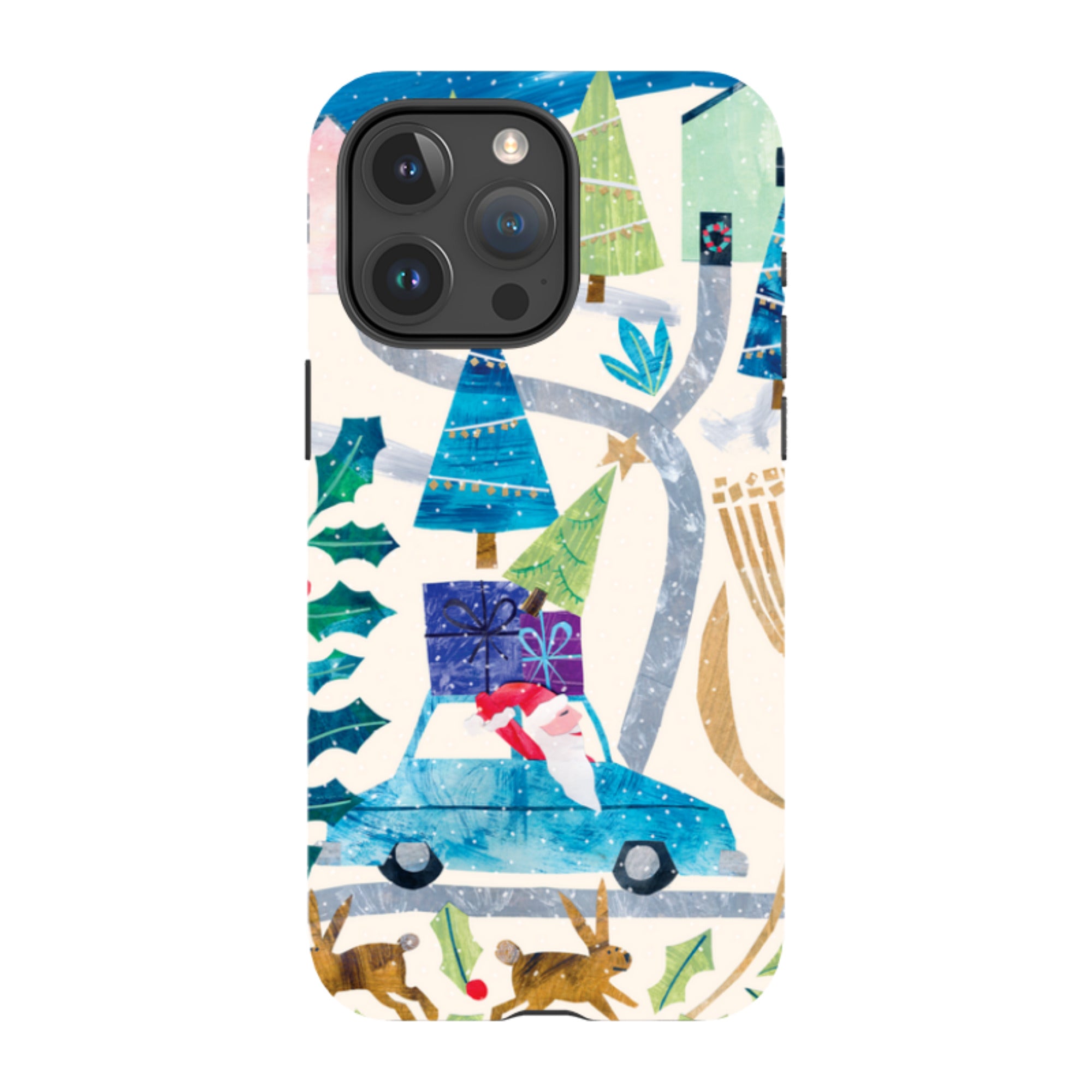 iPhone Tough Case - Santa Driving Home By Tracey English