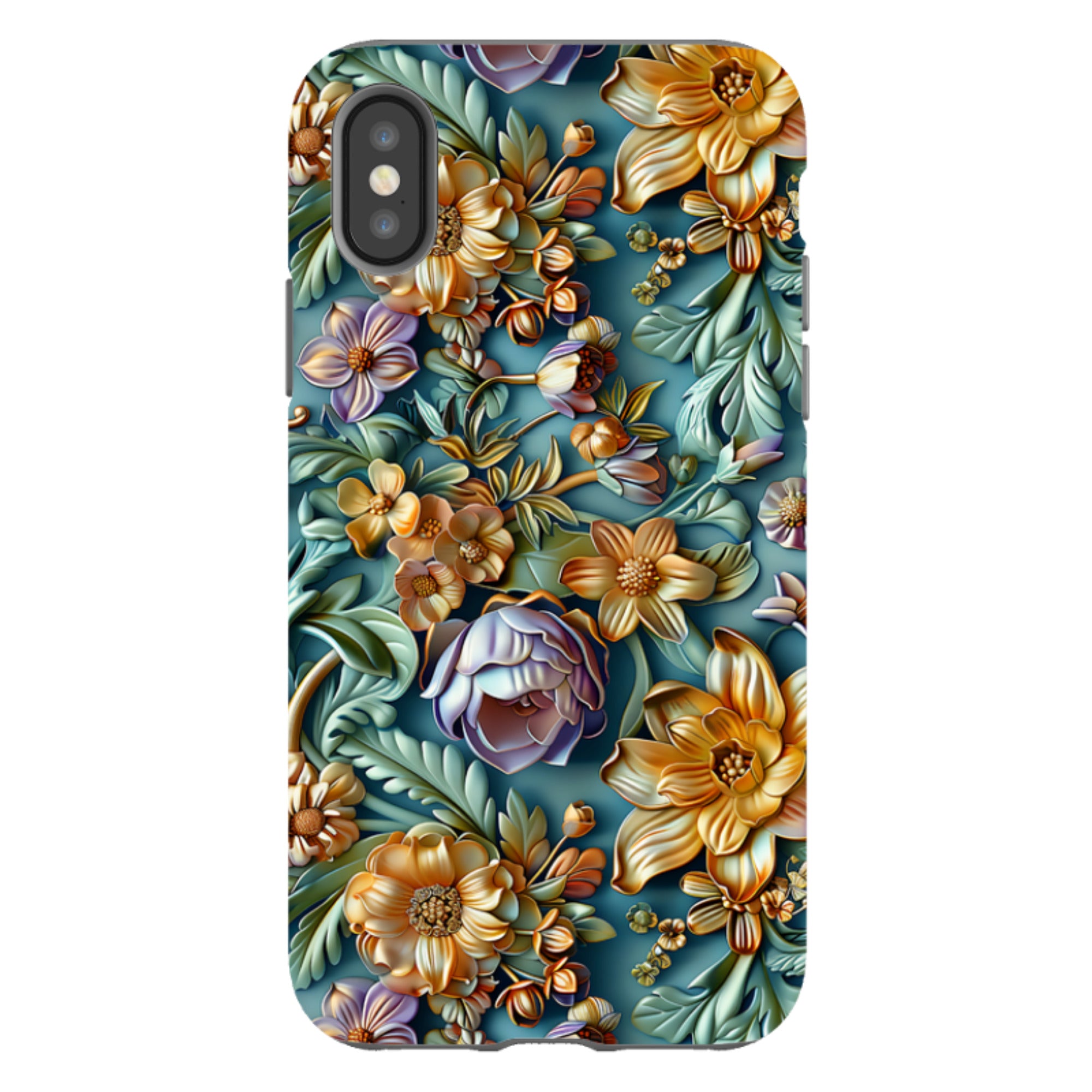 iPhone Tough Case -Sage Floral