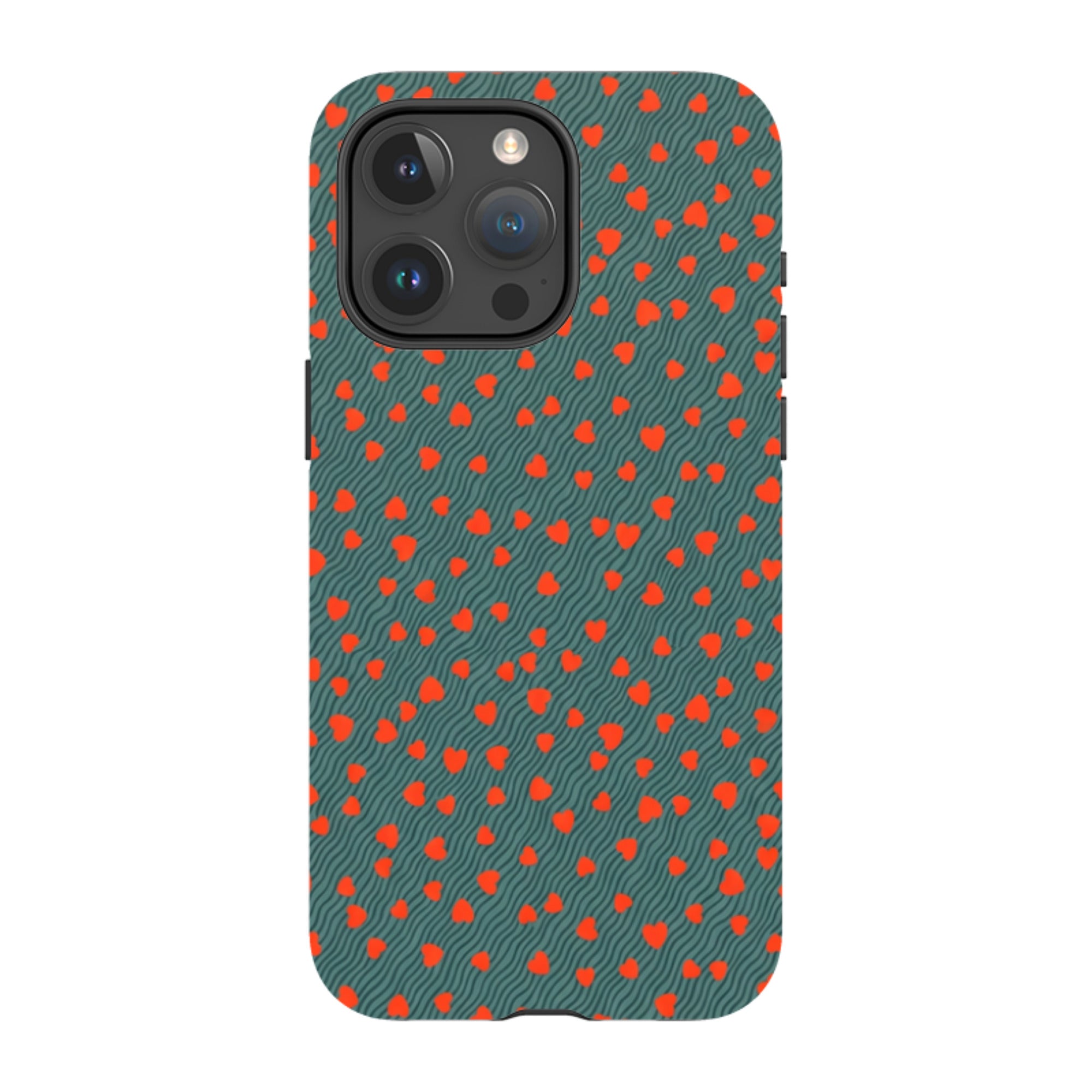iPhone MagSafe Tough Case - Red Hearts
