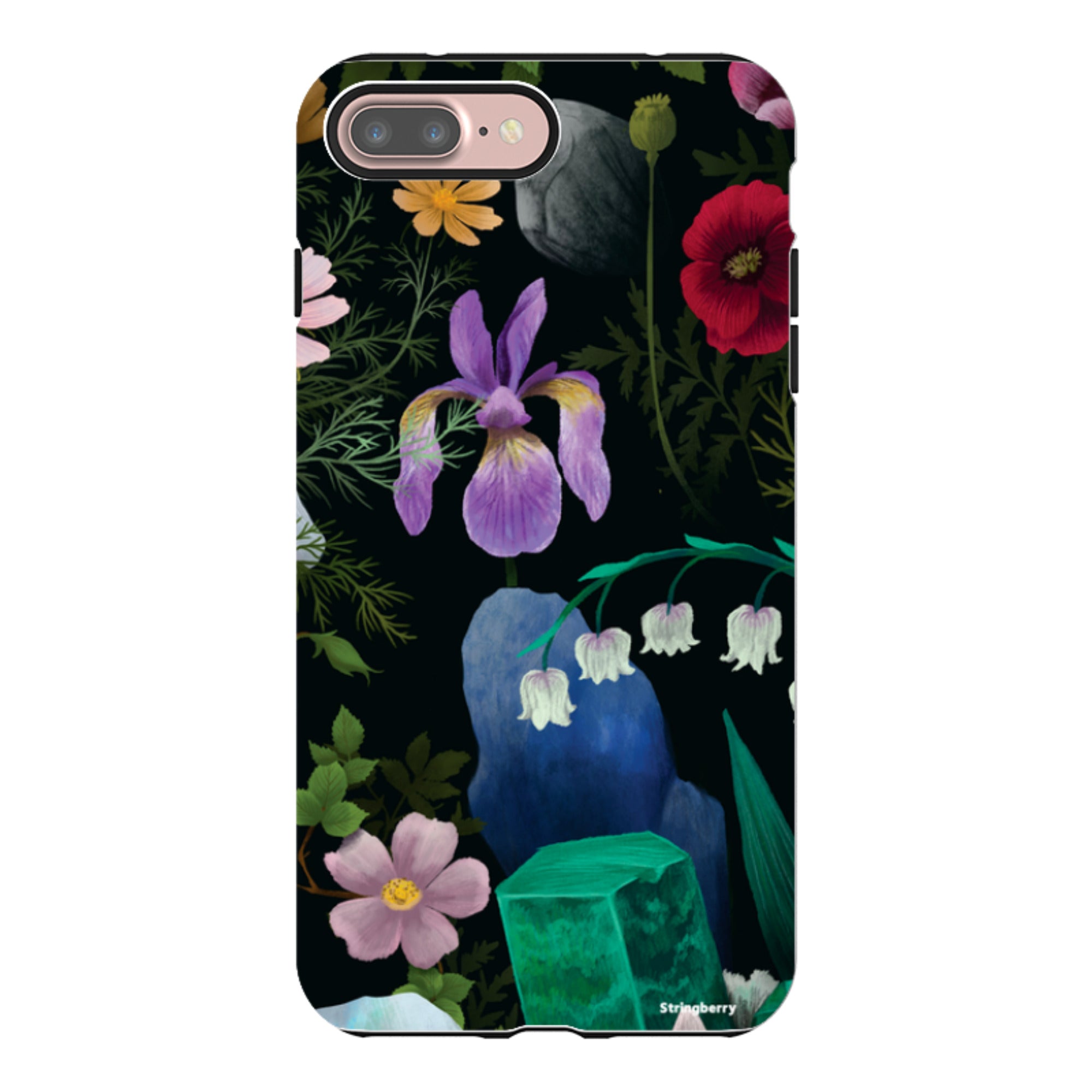 iPhone Tough Case - Crystal Flowers II By Anna Stead