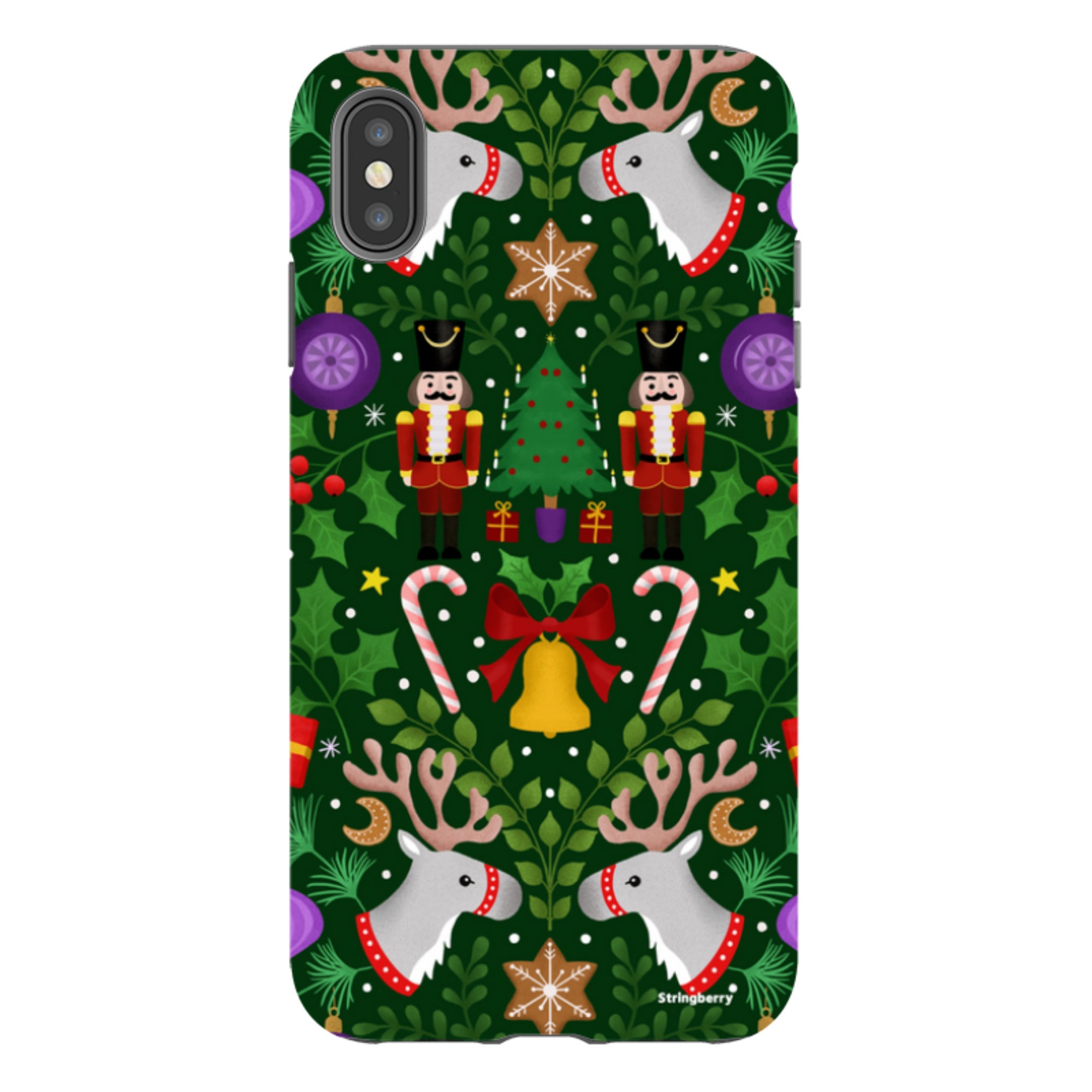 iPhone Tough Case - Xmas Pattern I By Bex Parkin