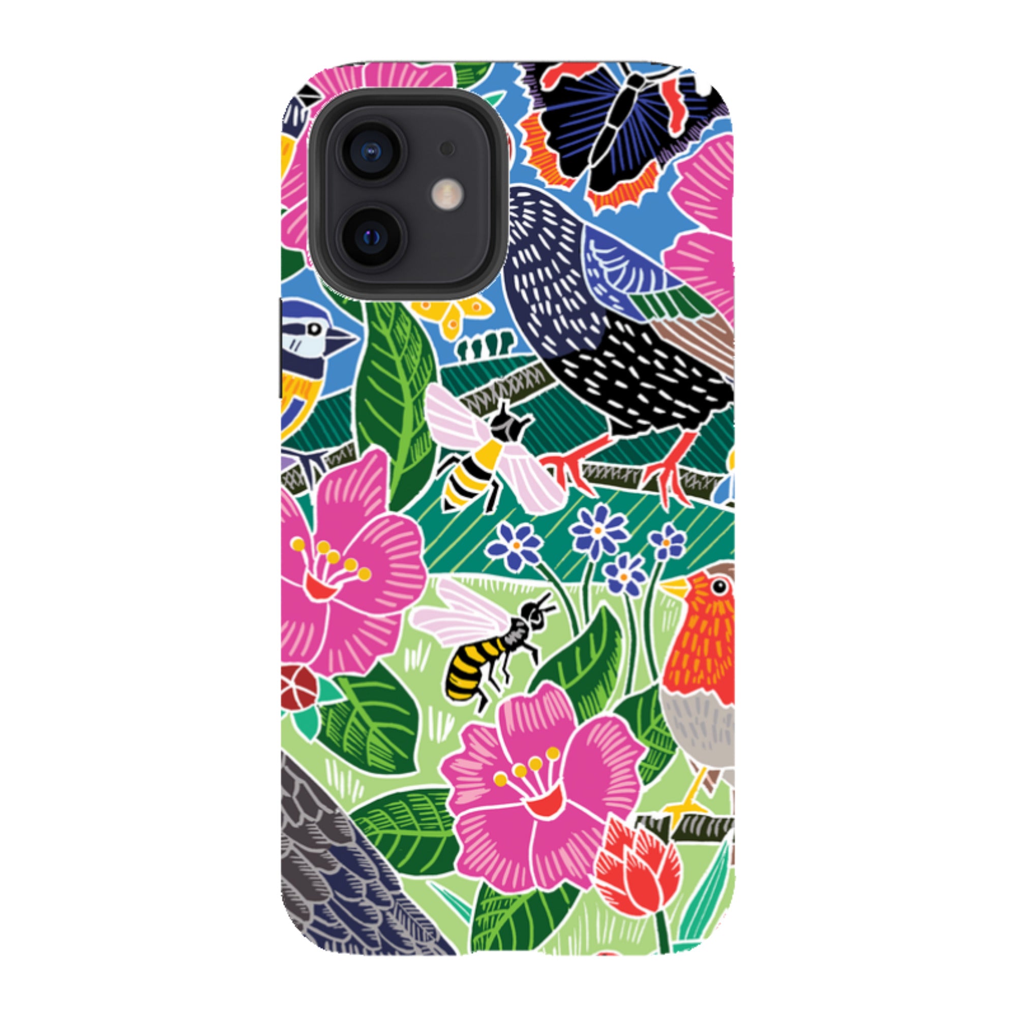 iPhone Tough Case - Garden Bird Jigsaw A By Kate Heiss