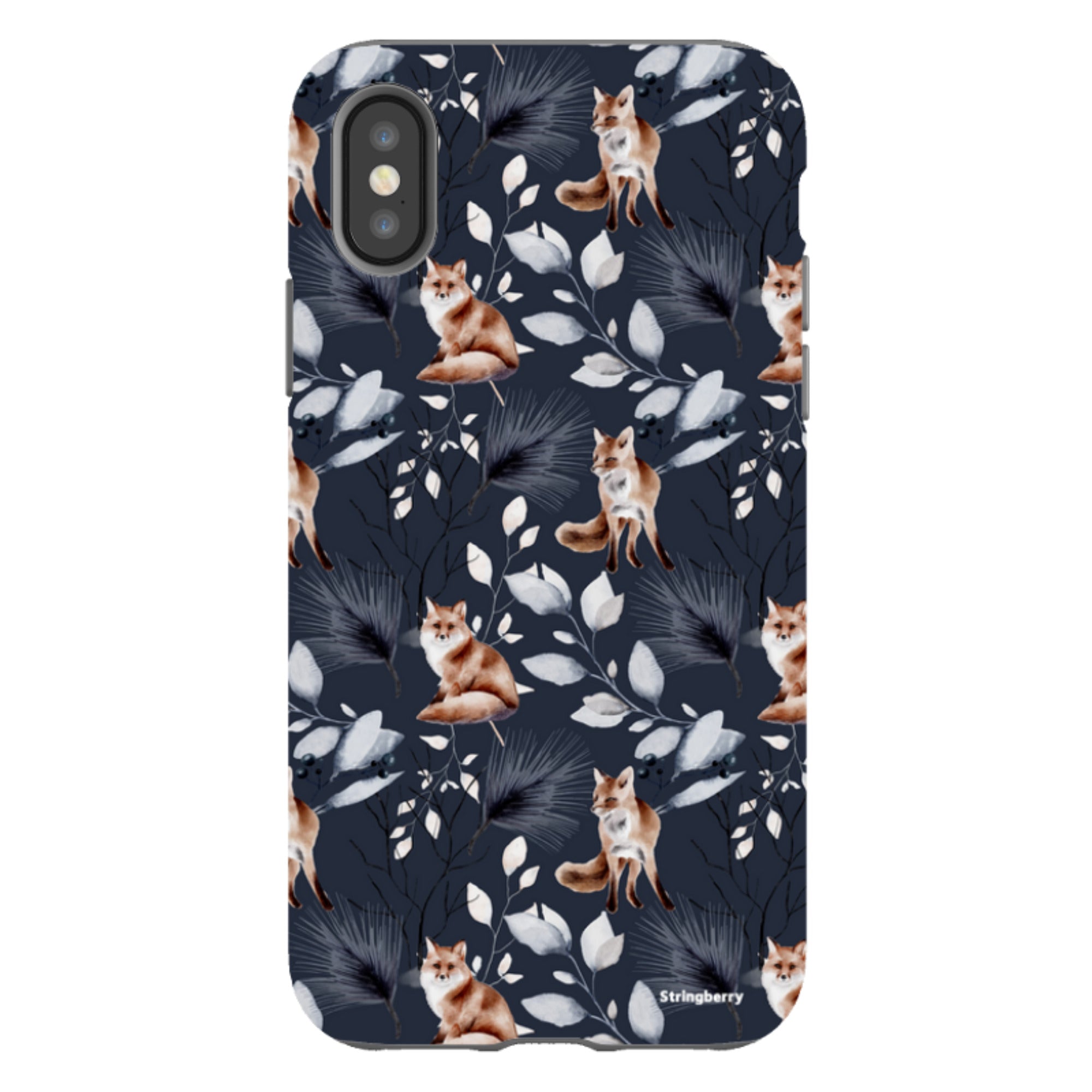 iPhone Tough Case - Foxy Xmas