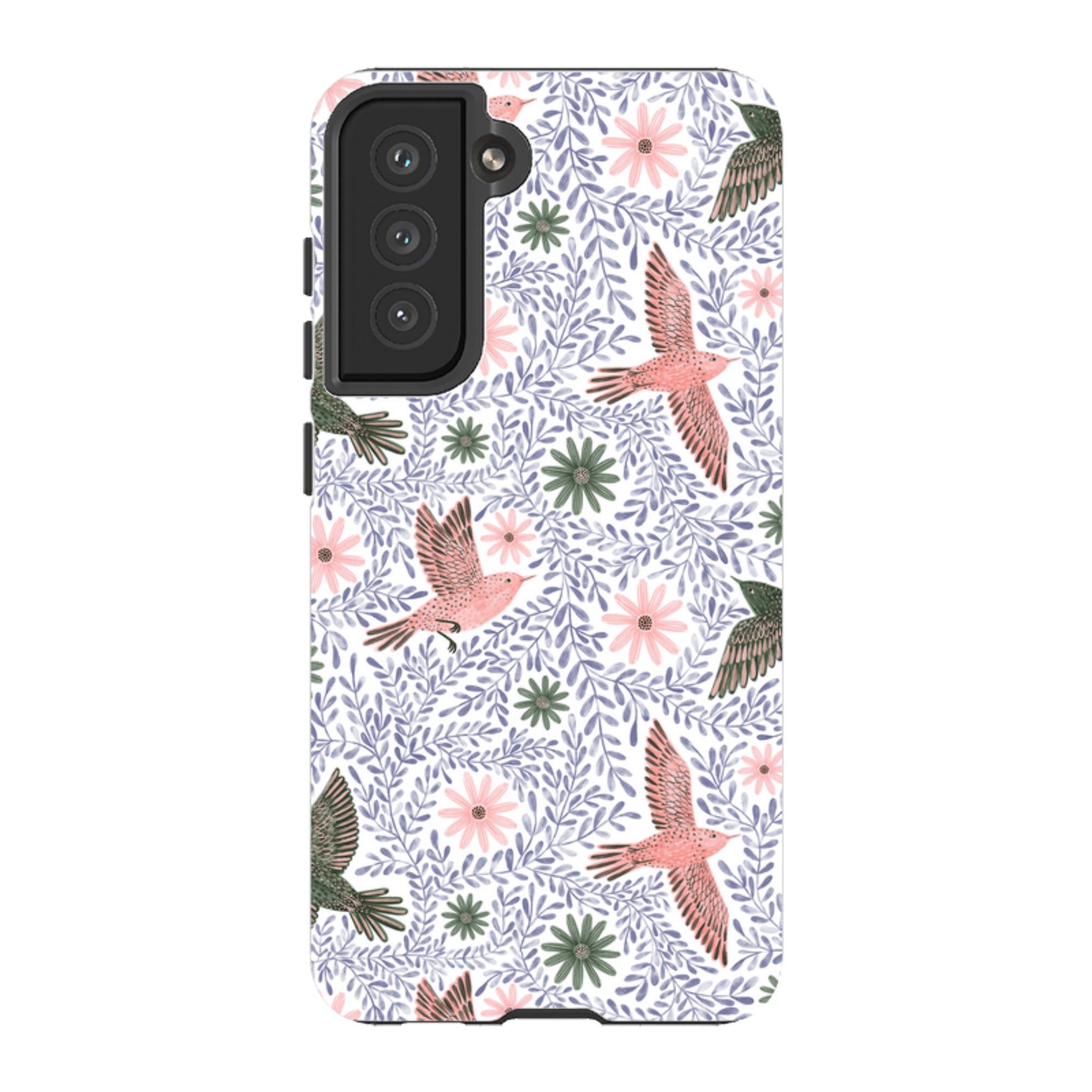 Samsung Tough Case - Bird Pattern Blue By Lee Foster Wilson