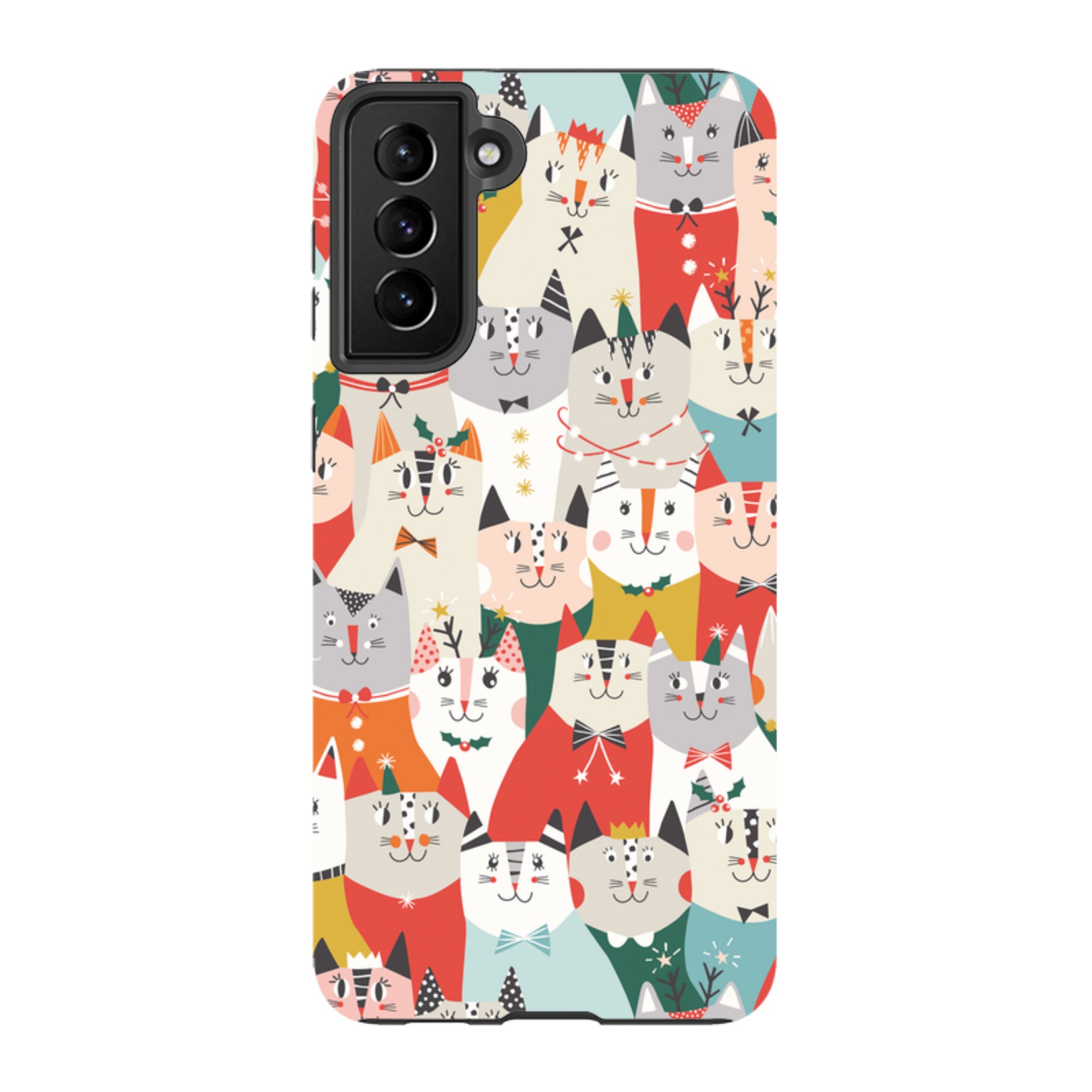 Samsung Tough Case - Christmas cats By Ali Brookes