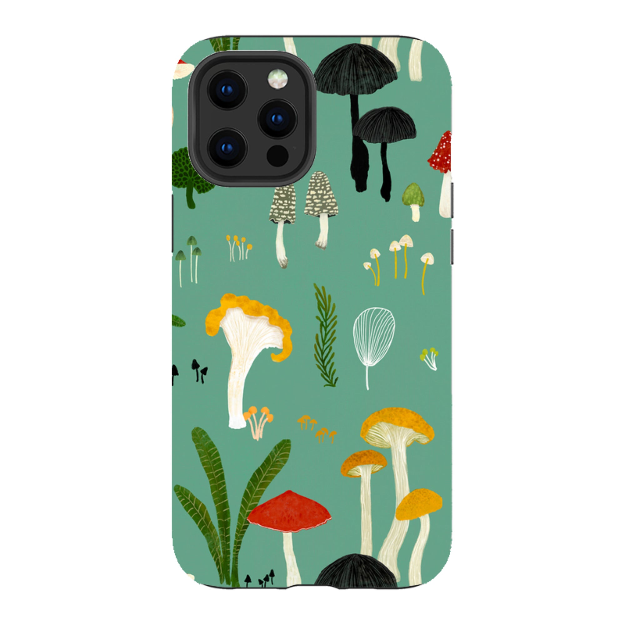 iPhone Tough Case - Mushroom Pattern By Katherine Quinn