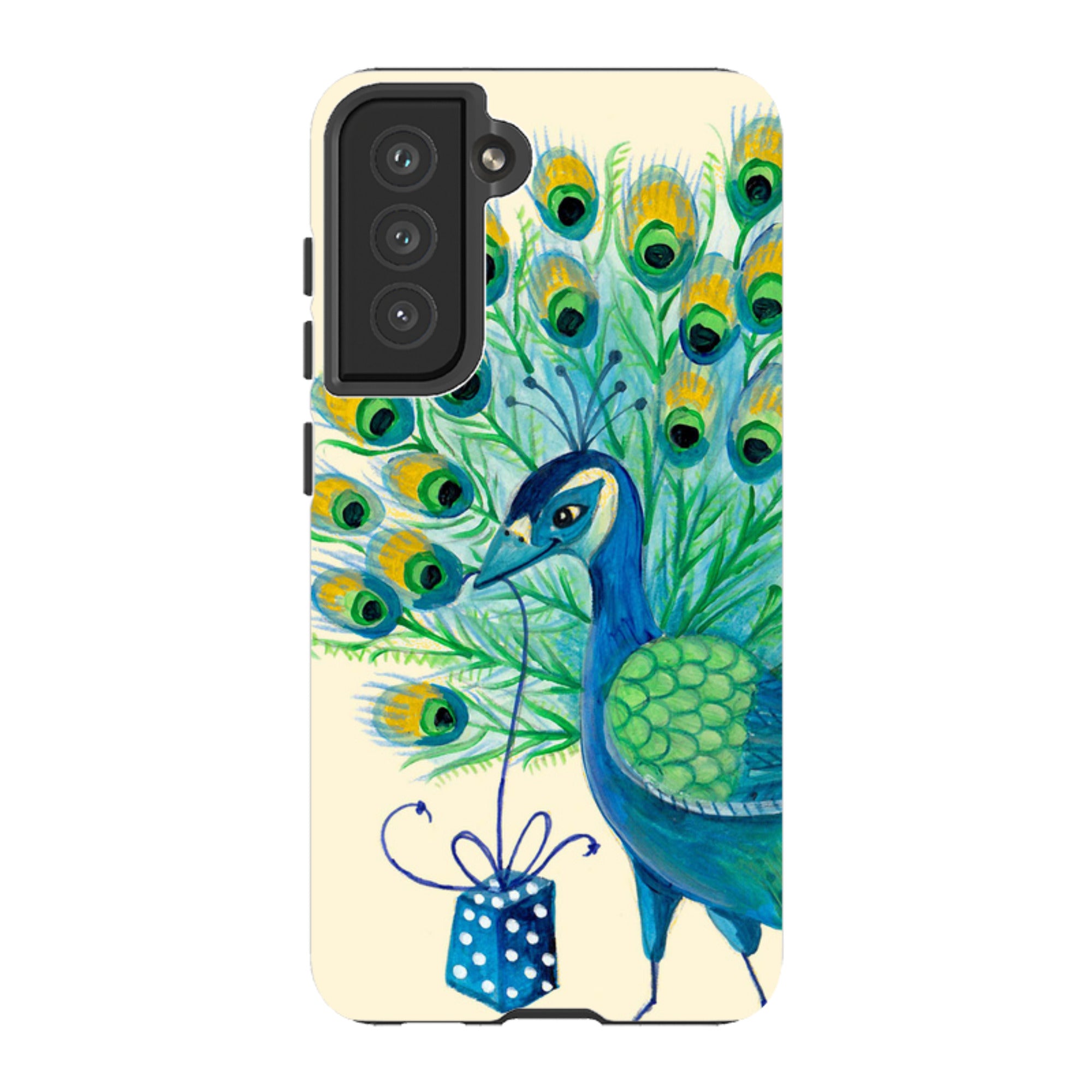 Samsung Tough Case - Peacock Present By Caroline Bonne Muller
