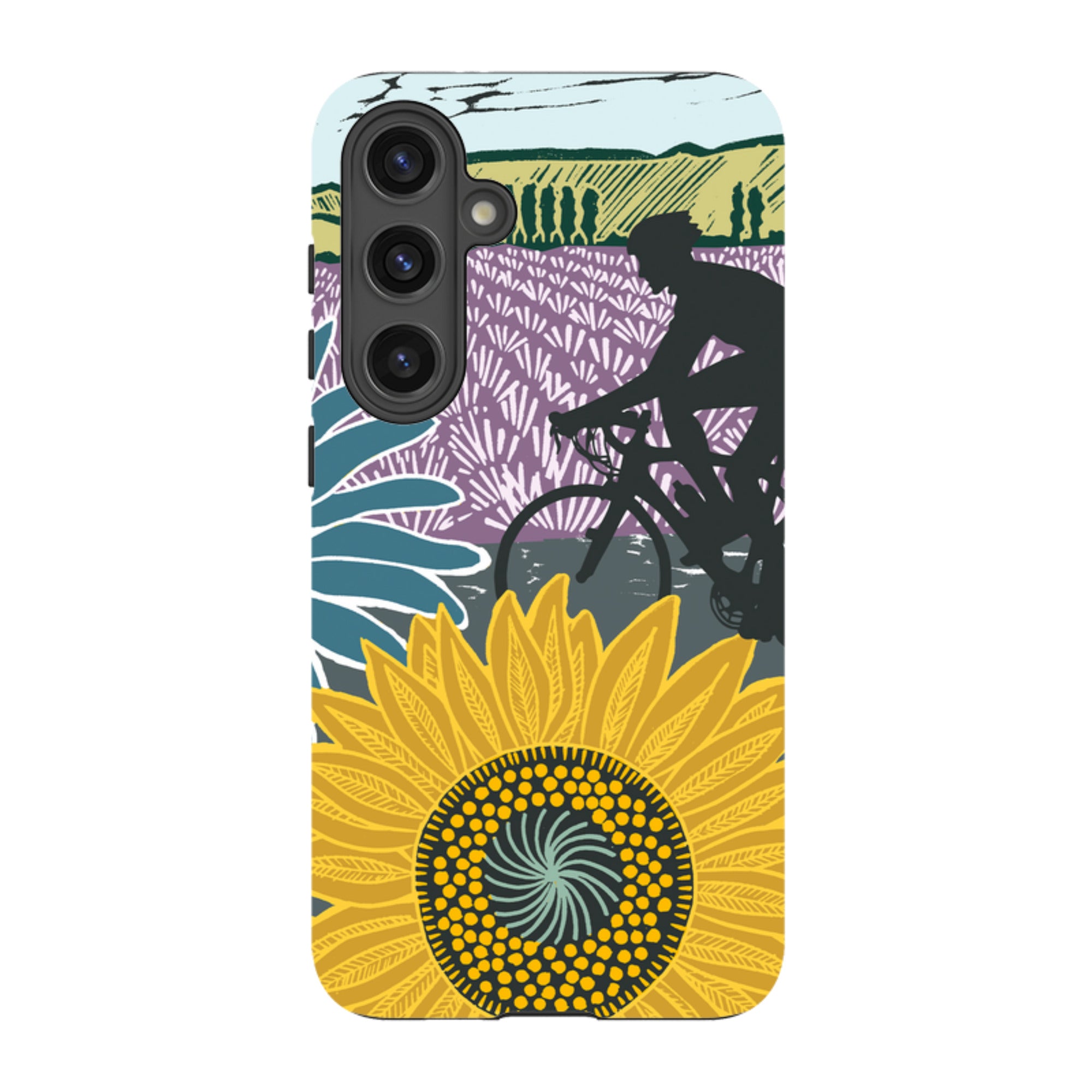 Samsung Tough Case - Bike and Sunflowers By Kate Heiss