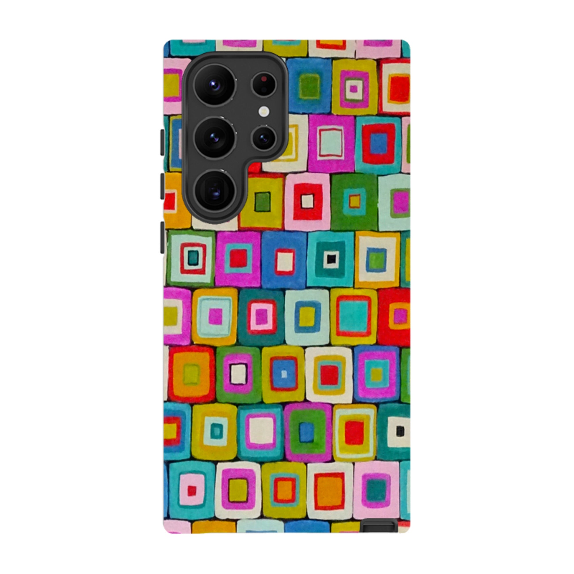 Samsung Tough Case - Atelier Blanket Squares Bright By Sarah Campbell