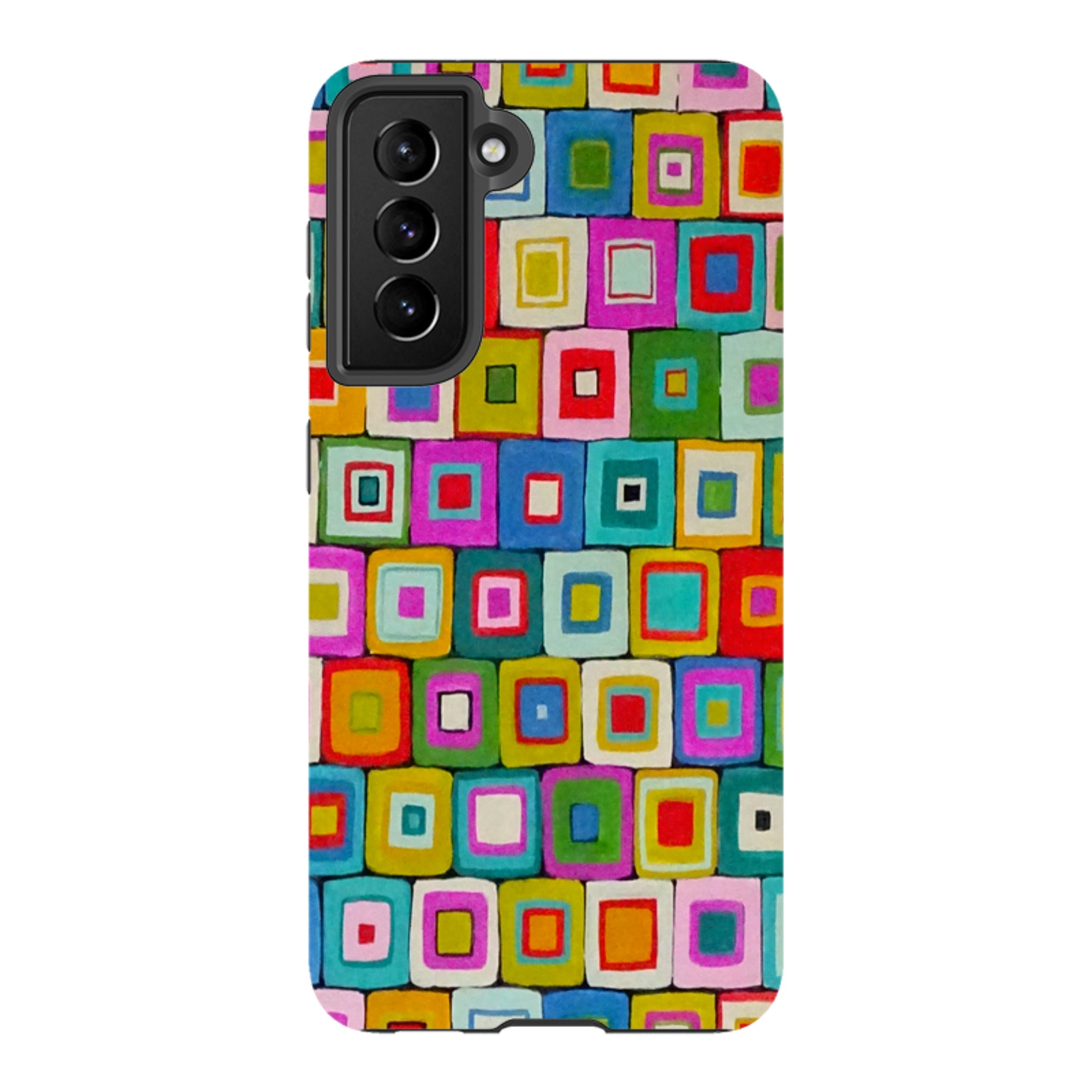 Samsung Tough Case - Atelier Blanket Squares Bright By Sarah Campbell